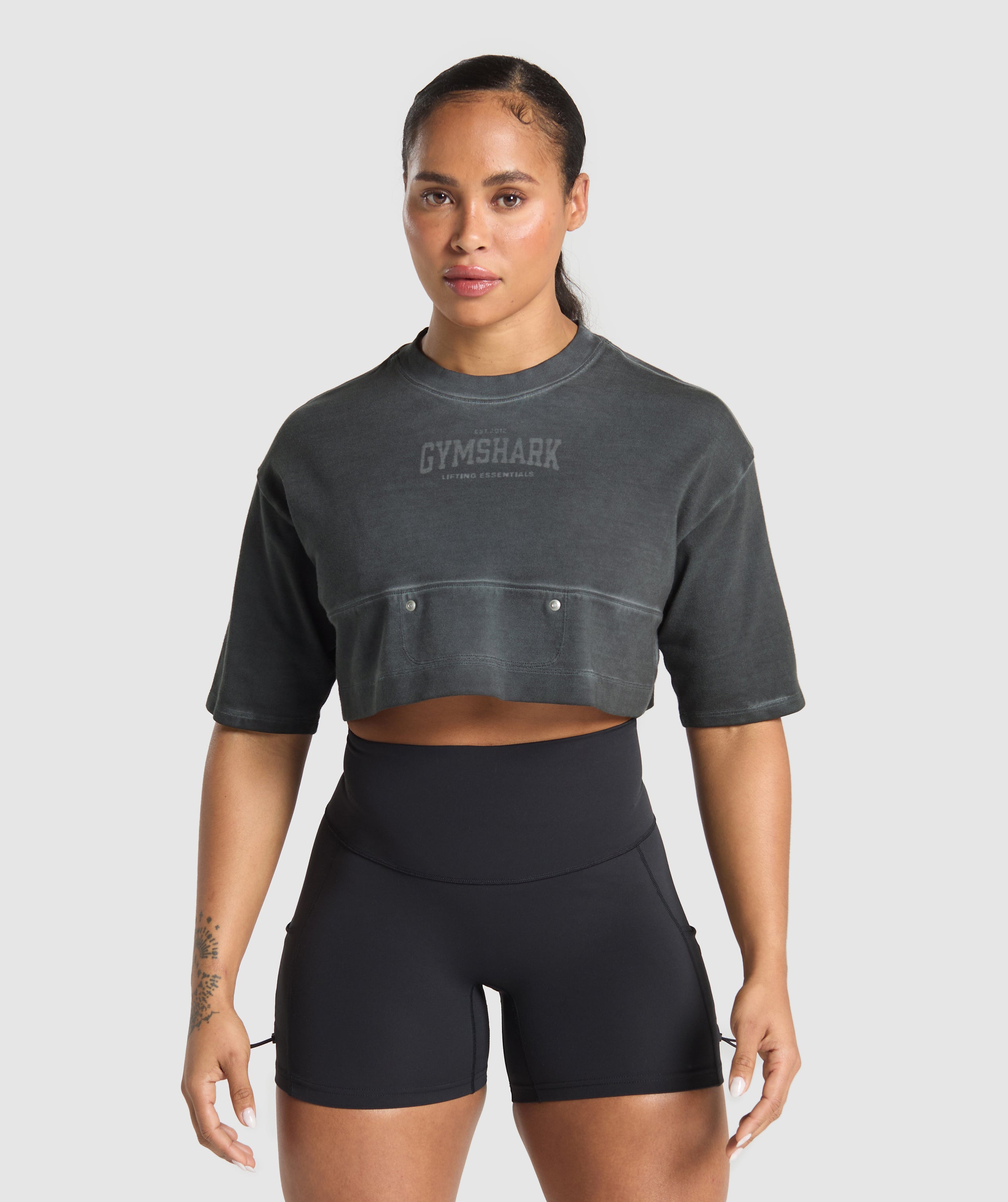 Gymshark Rest Day Heavyweight T-Shirt - Black/Wash
