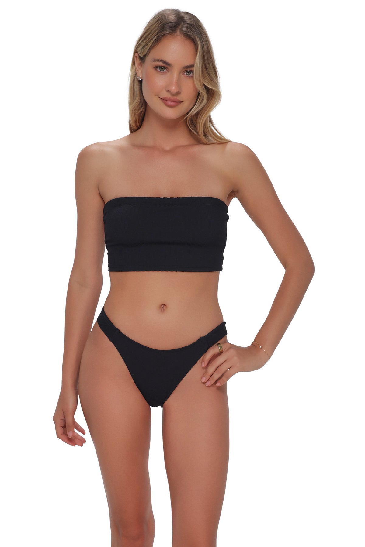 Pacifica by Sunsets Black Rib Shellie Tube Top