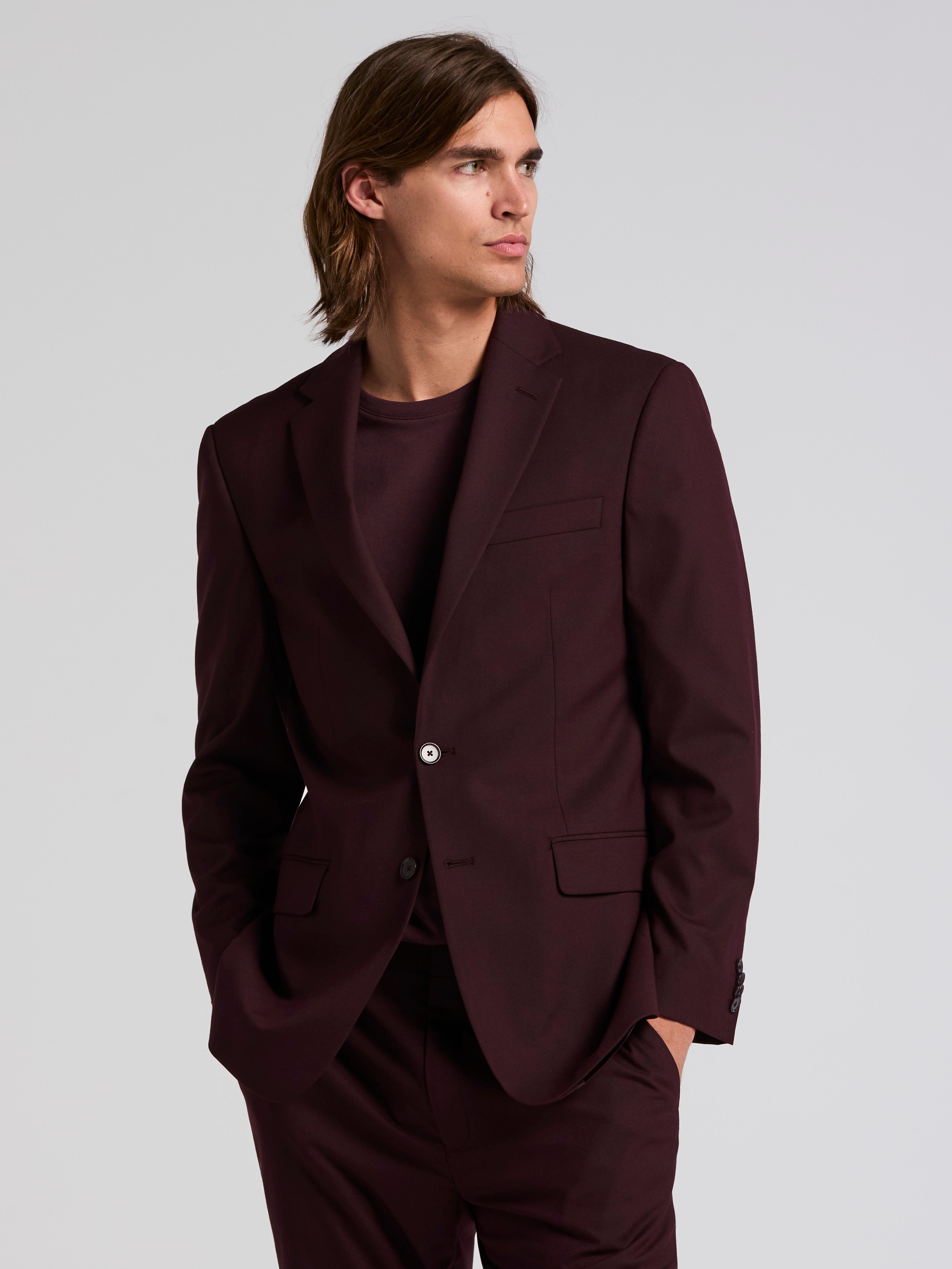 Slim Fit Gabardine Suit Jacket