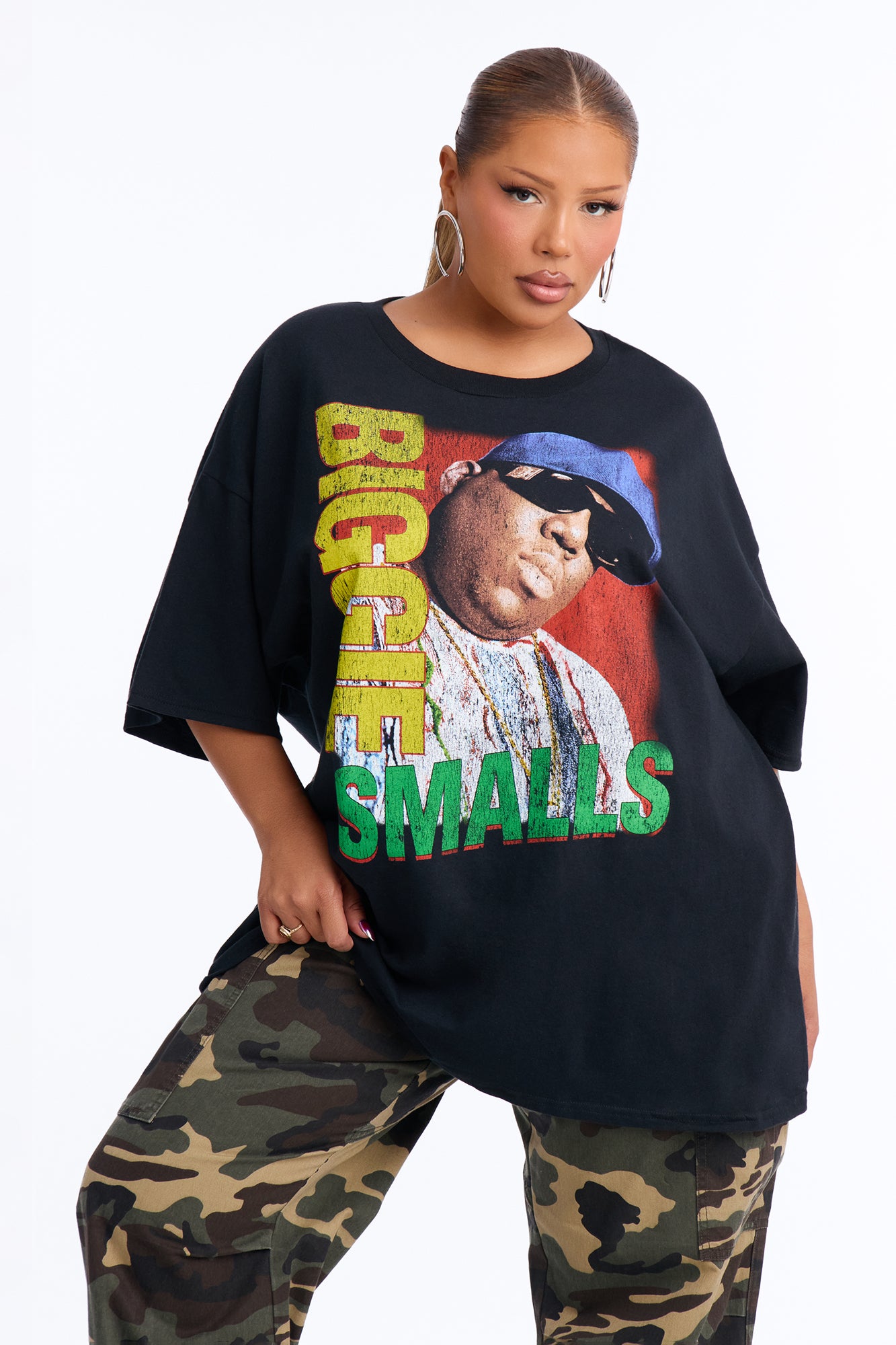 Biggie Smalls Big Poppa Tee - Black