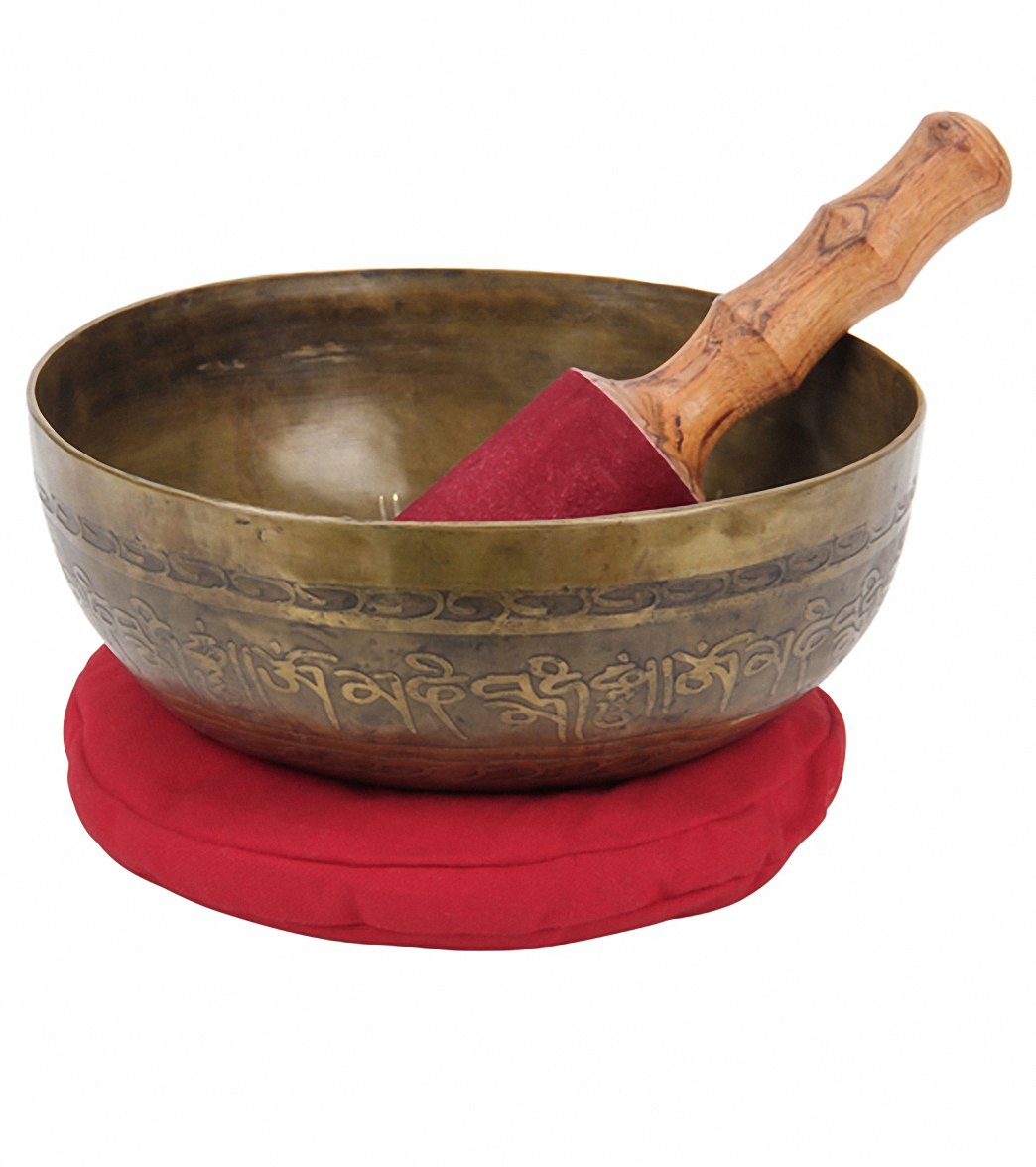 Sacred Space LG Healing Note Golden Buddha B Chakra Tibetan Singing Bowl