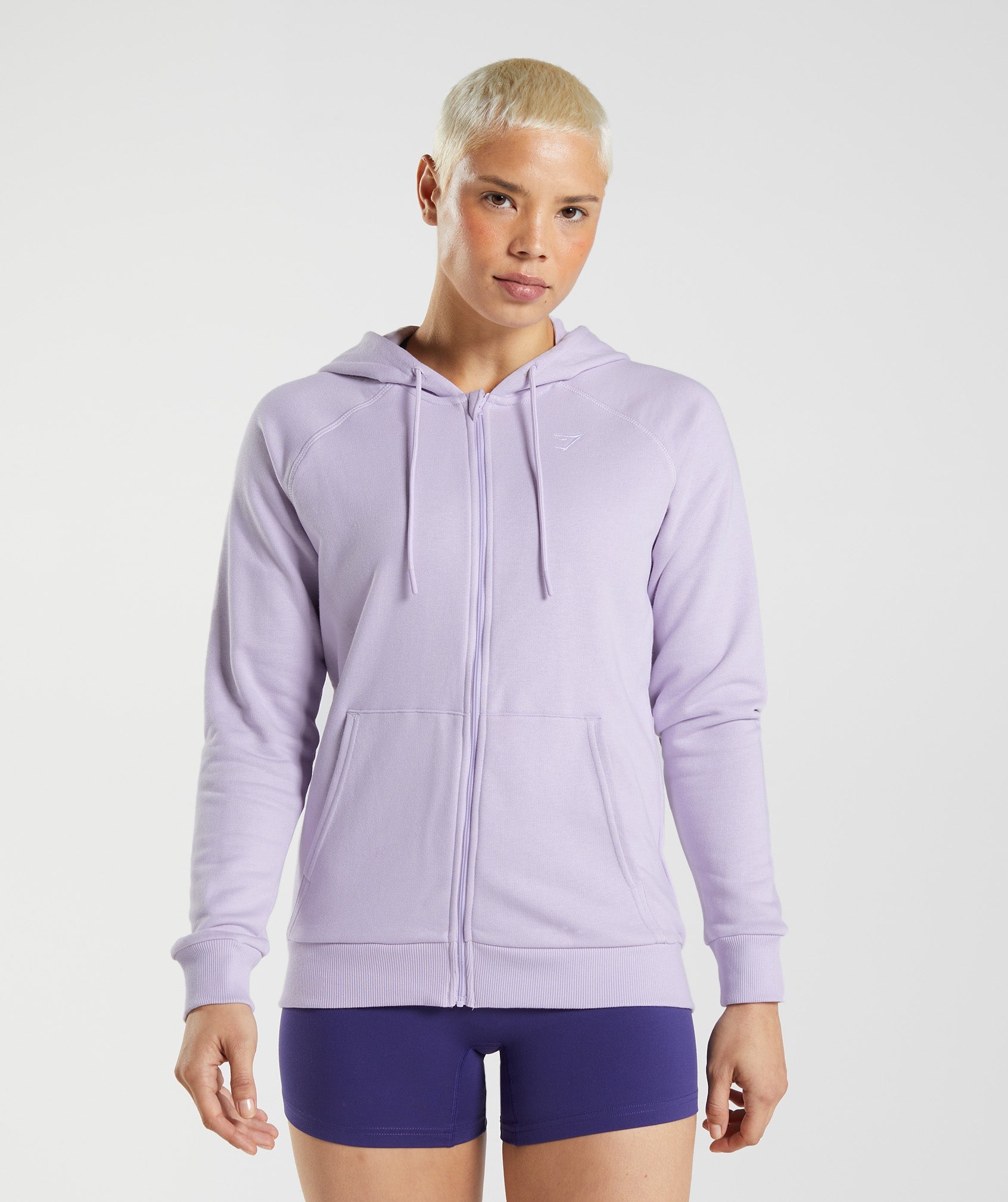 Gymshark Training Zip Hoodie - Soft Lilac