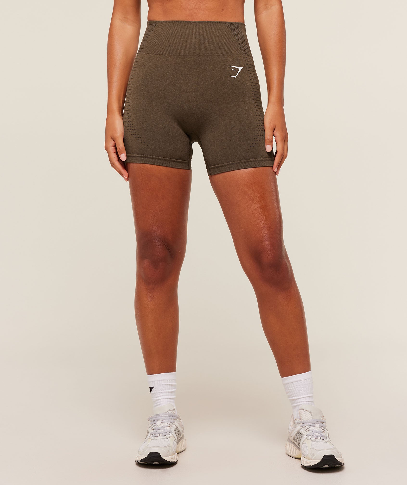 Gymshark Vital Soft Shorts - Espresso Marl