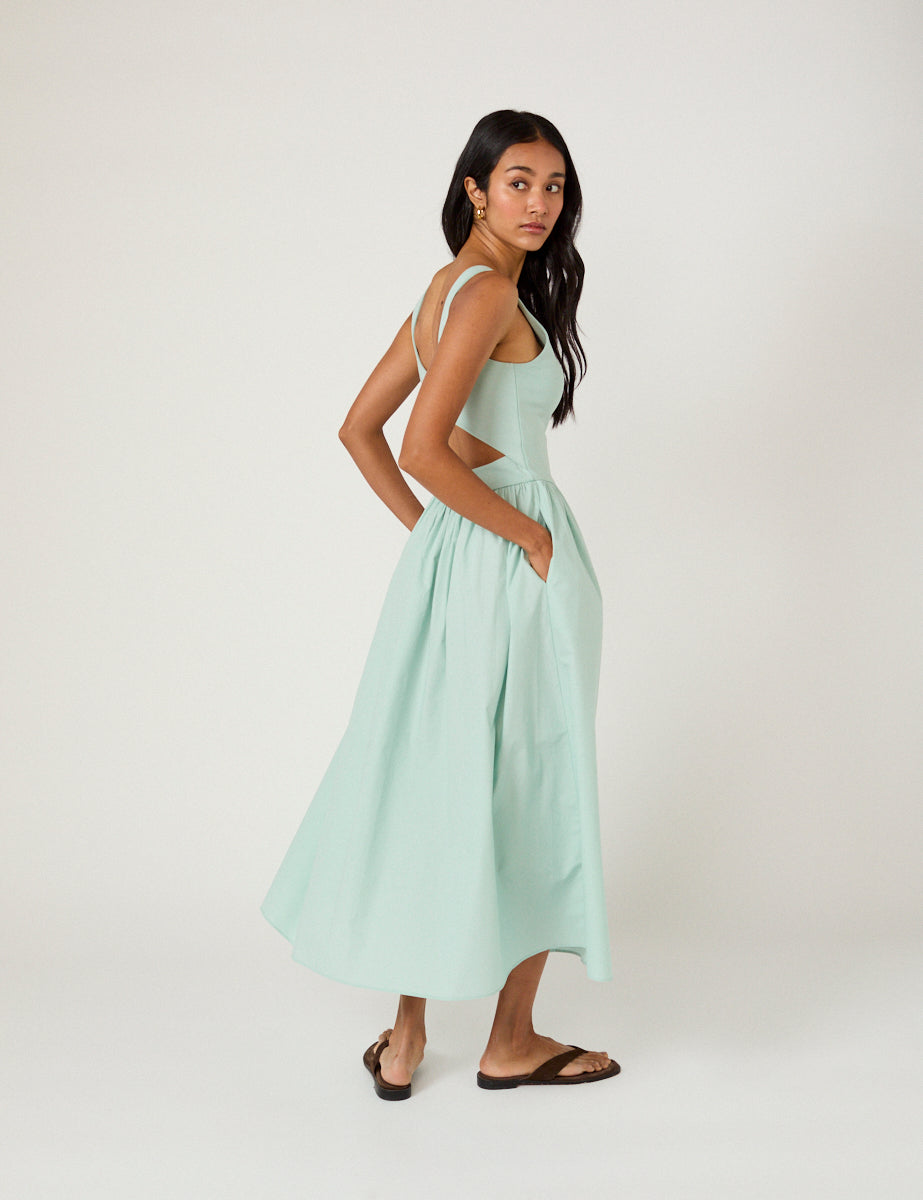 Mint Green Eliana Midi Dress