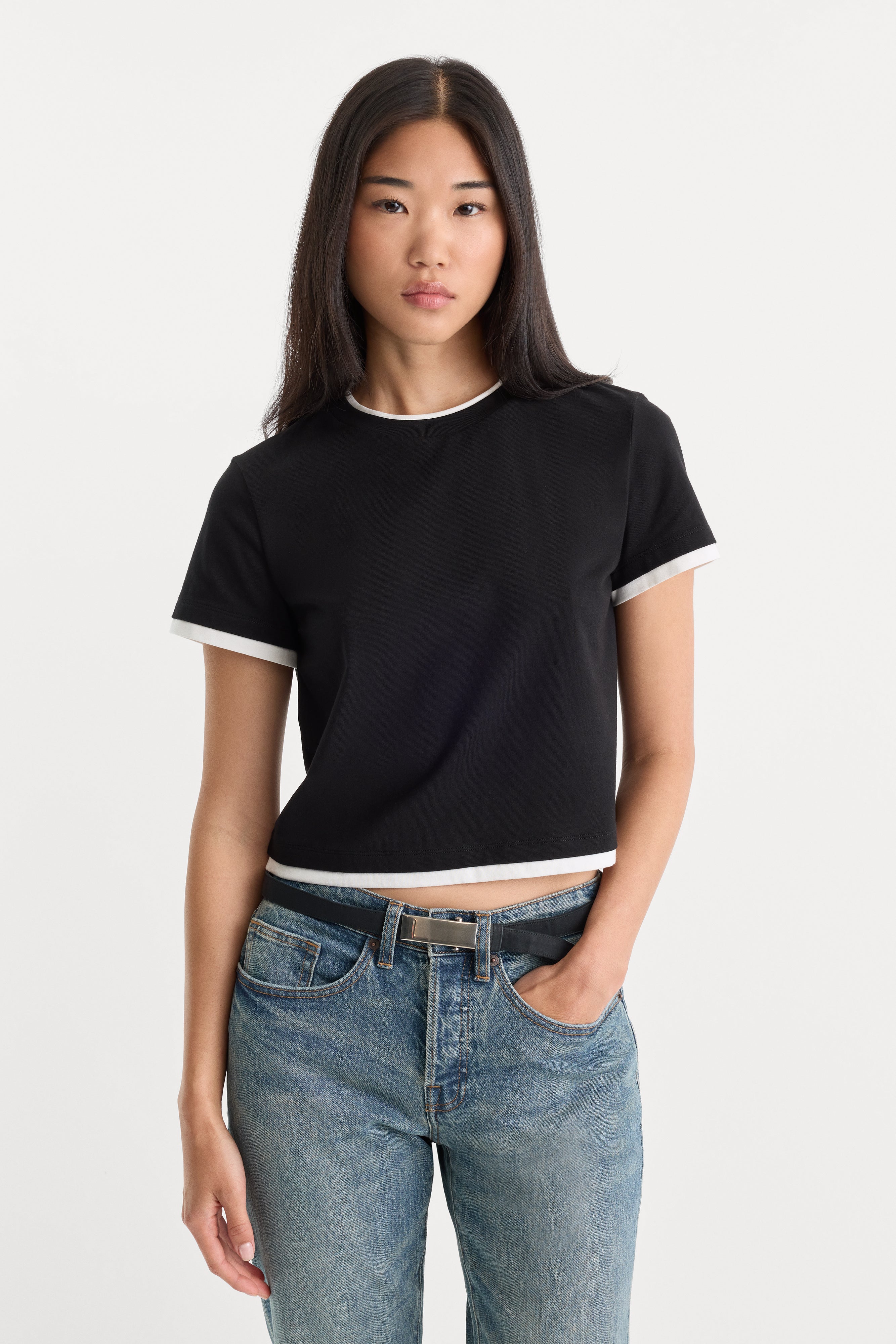 THE LAYERED TEE | BLACK