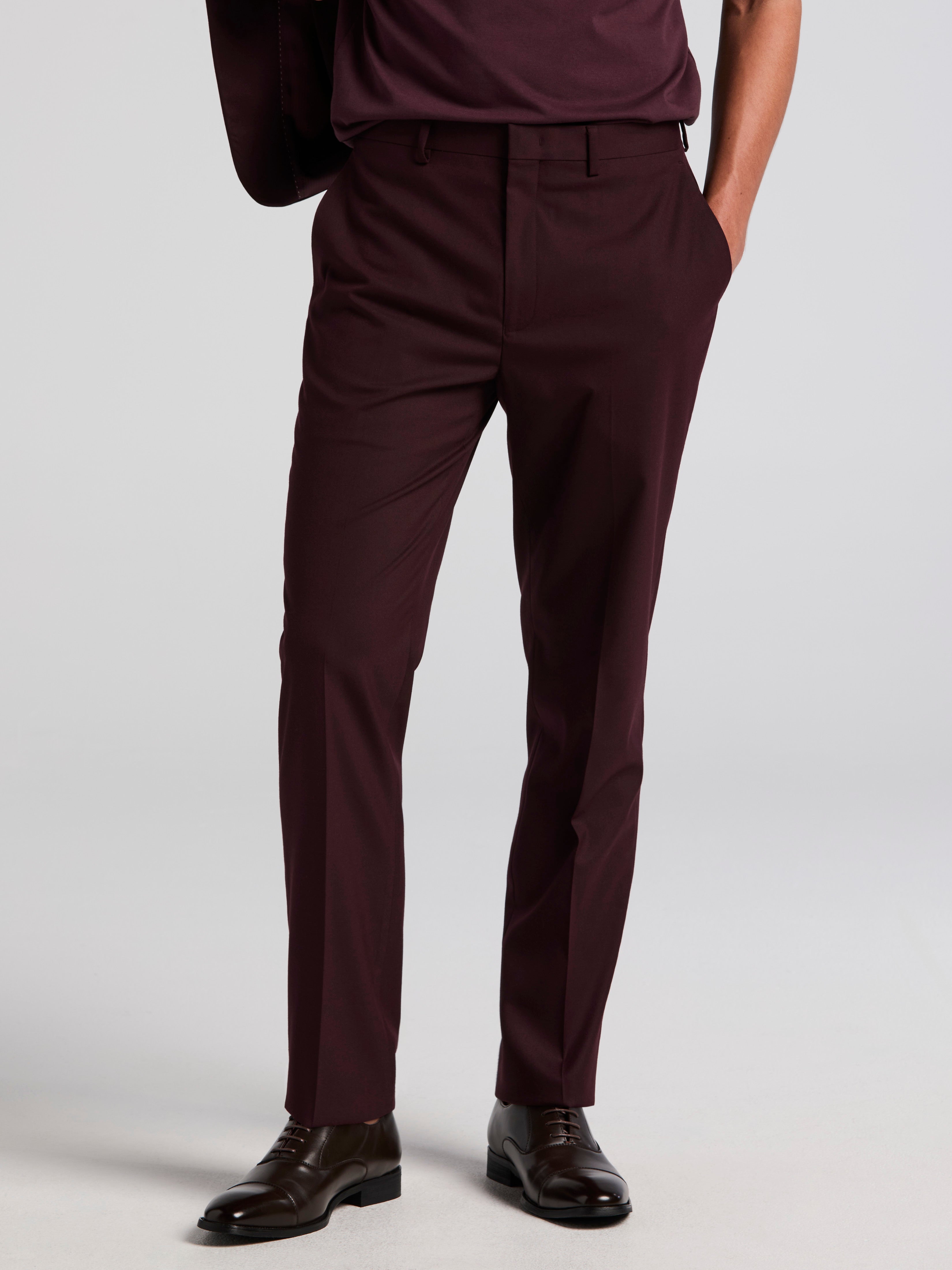 Slim Fit Gabardine Suit Pant