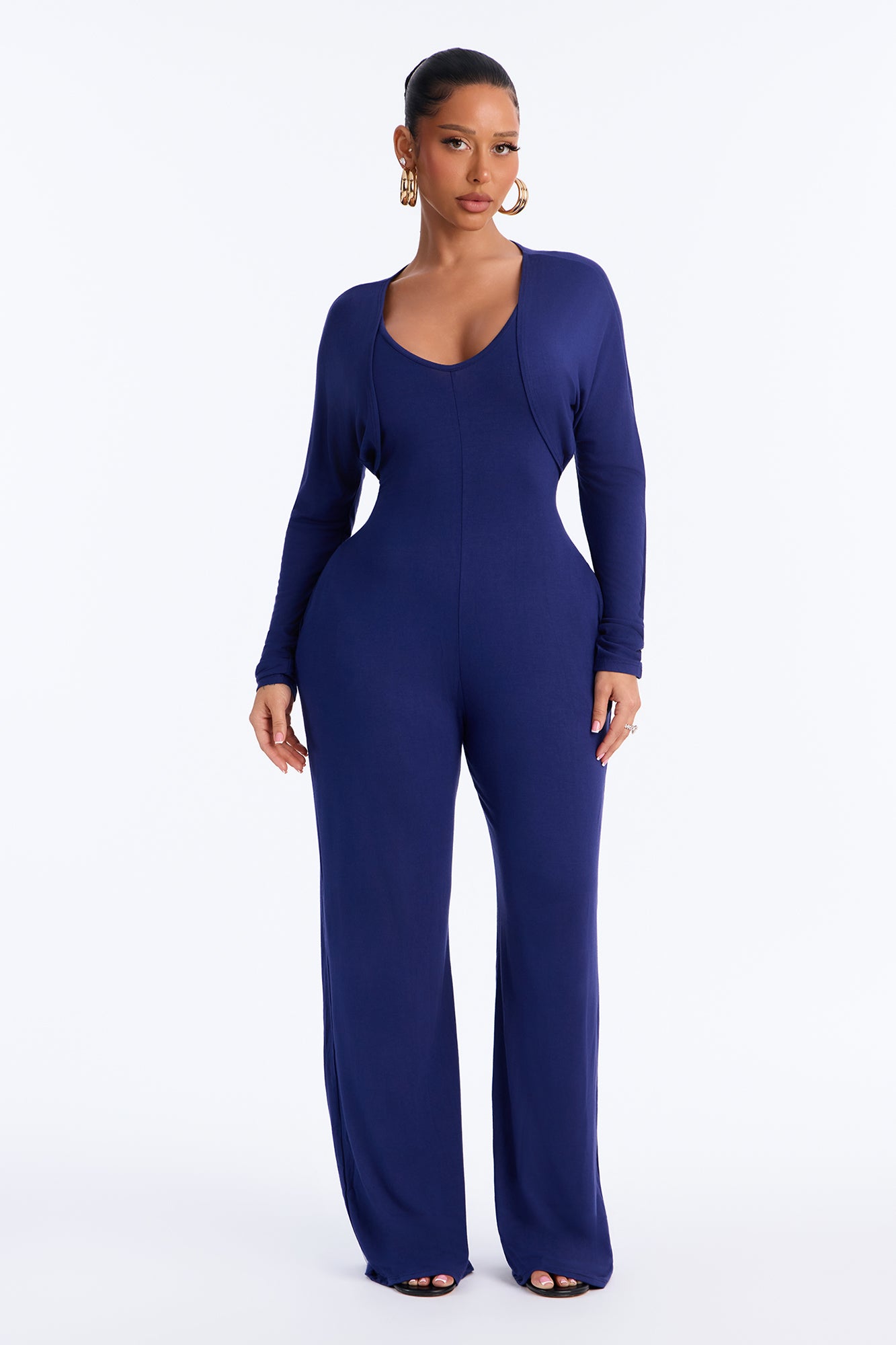Forever Yours Two Piece Jumpsuit - Navy