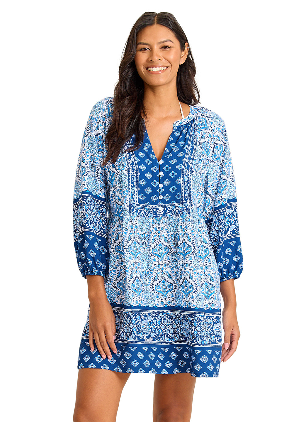 Tommy Bahama Women's Noble Pineapple Short Cover Up Dress