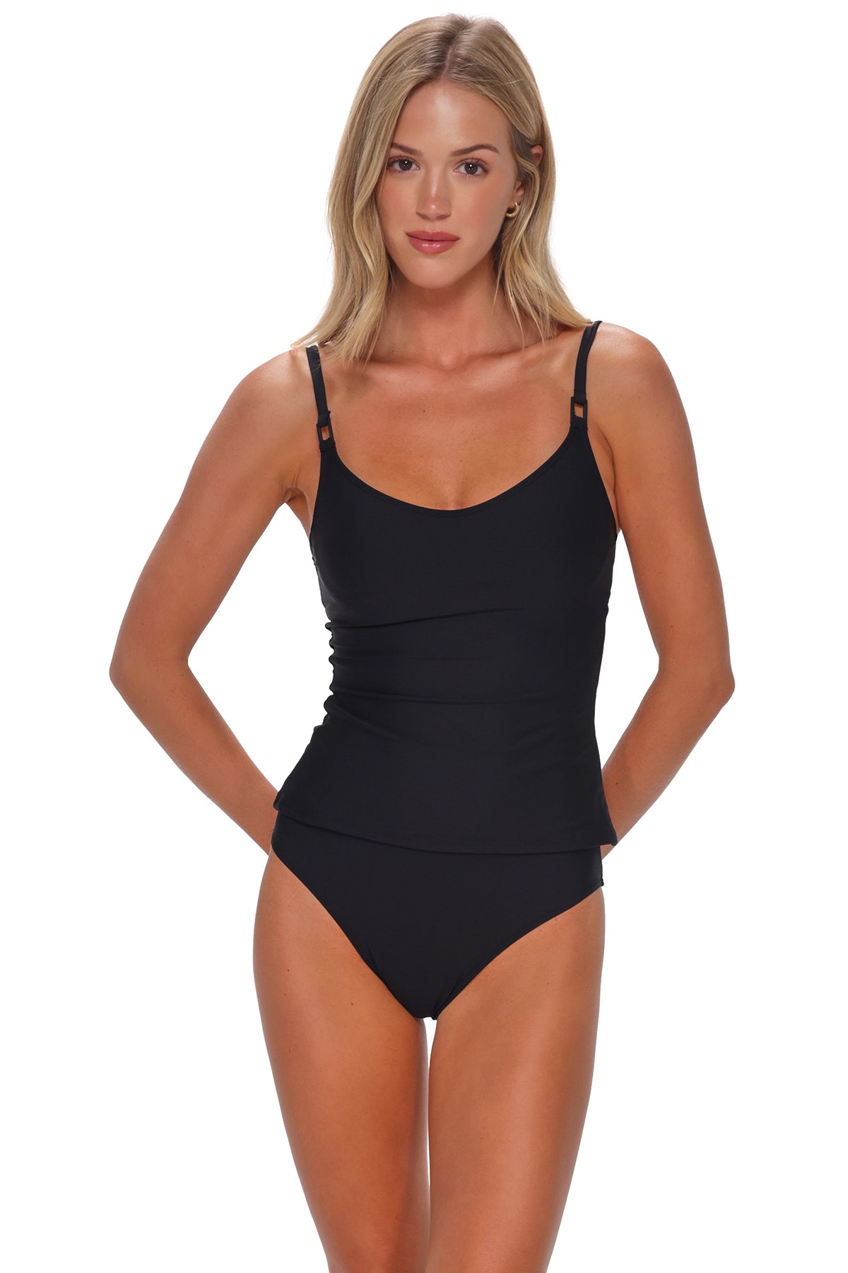 Sunsets Black Anya Tankini Top