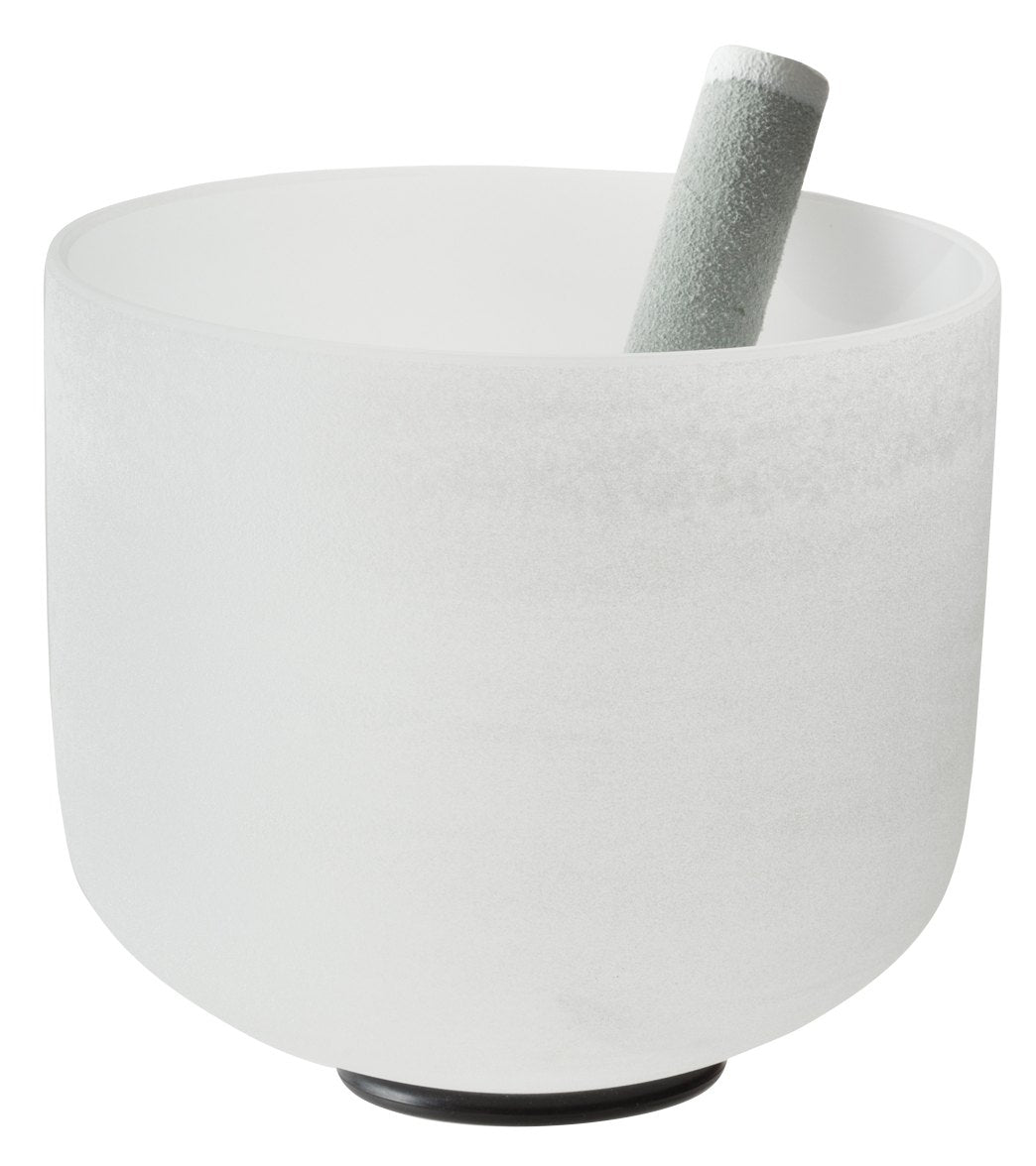 Sacred Space Frosted B Crown Chakra Crystal Singing Bowl 8"