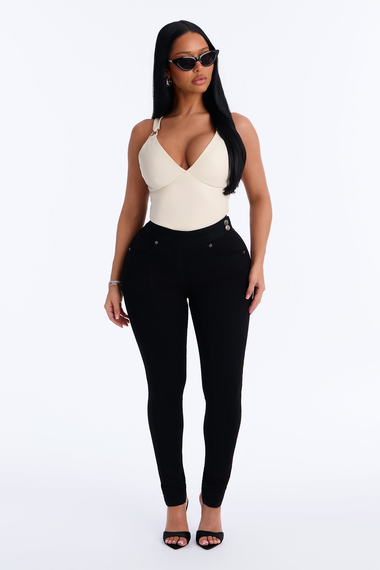 Nights To Remember Premium High Stretch Skinny Jeans - Black
