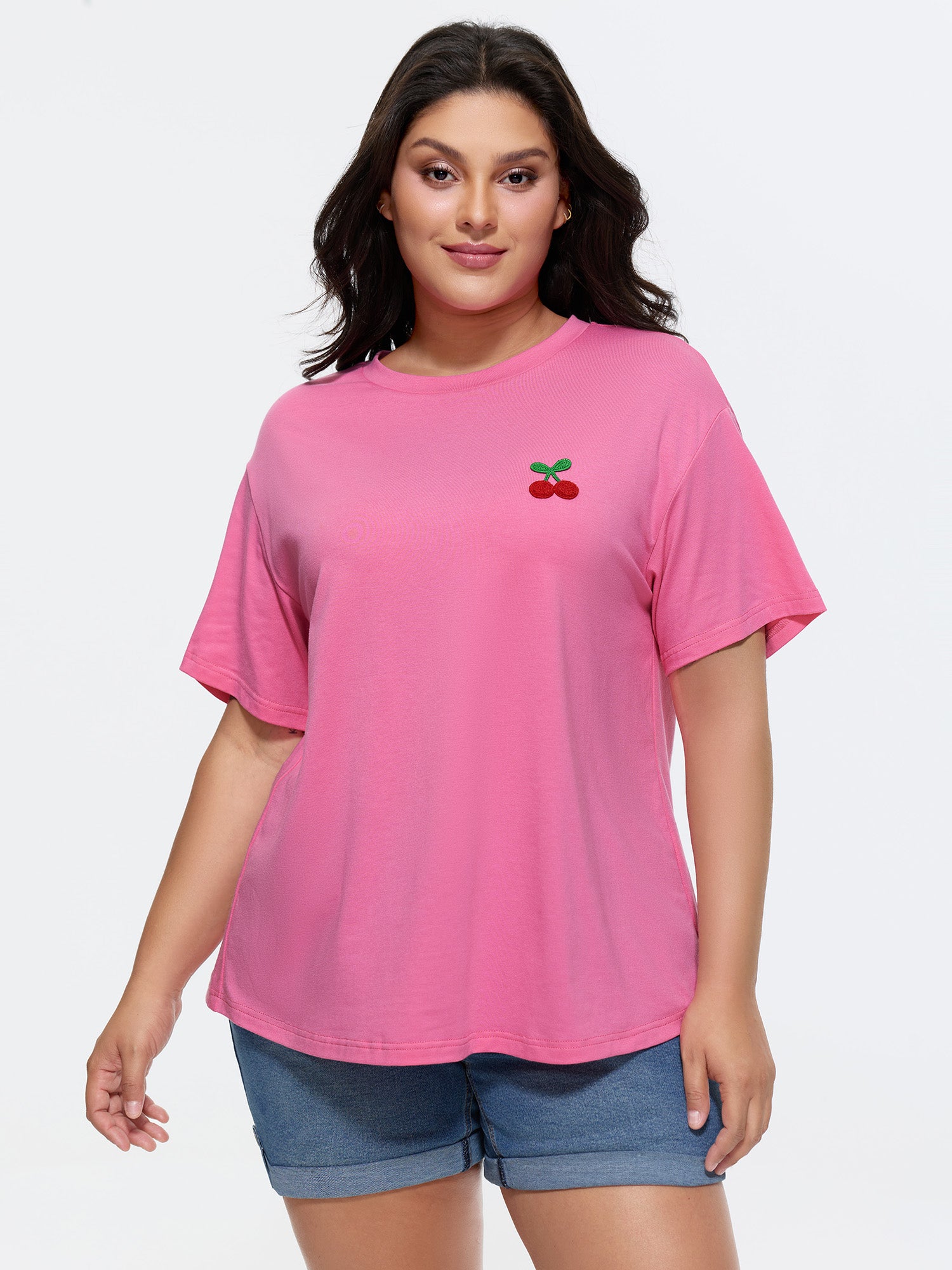 Supersoft Cherry Cute Relaxed-Fit T-Shirt