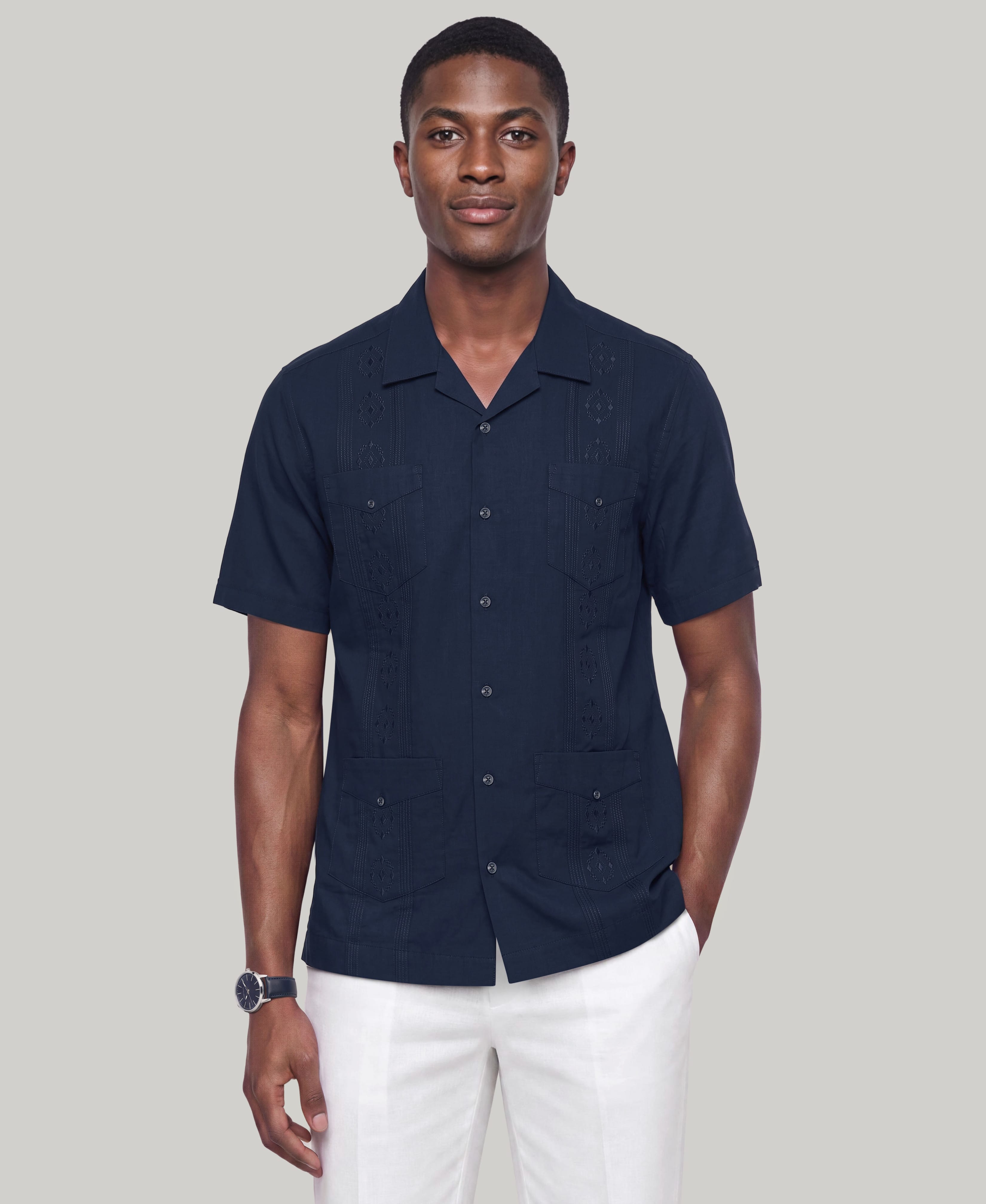 Authentic Embroidered Guayabera Shirt