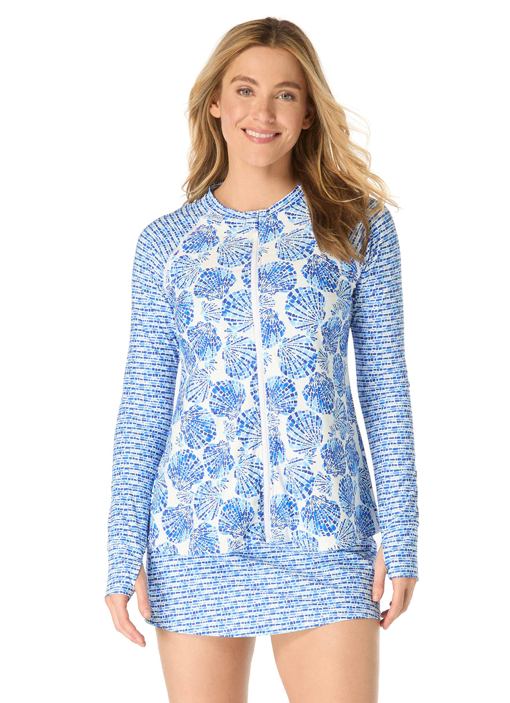 Beach House Women's Shoreline Shells Mary Rash Guard