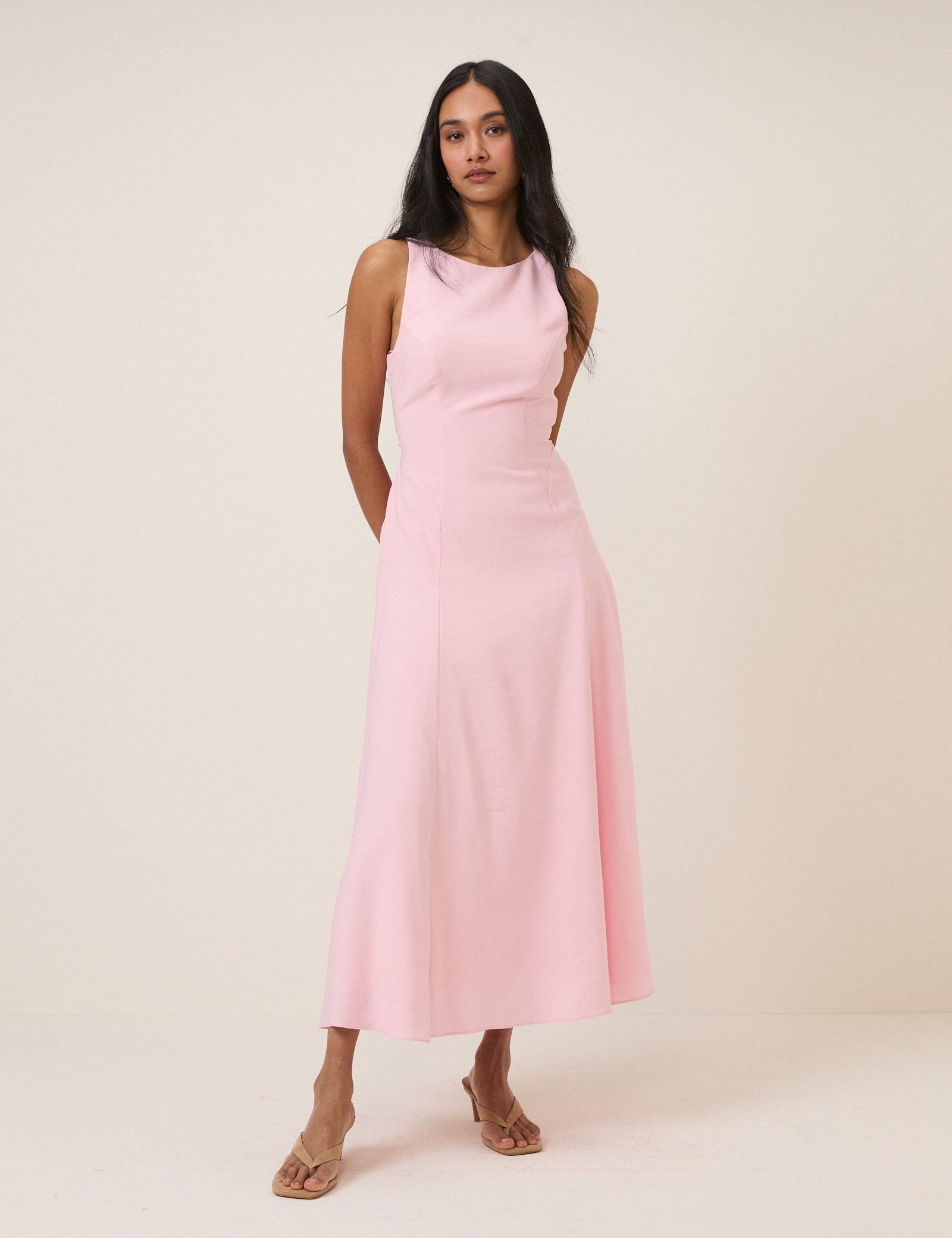 Pink Reign Midi Dress