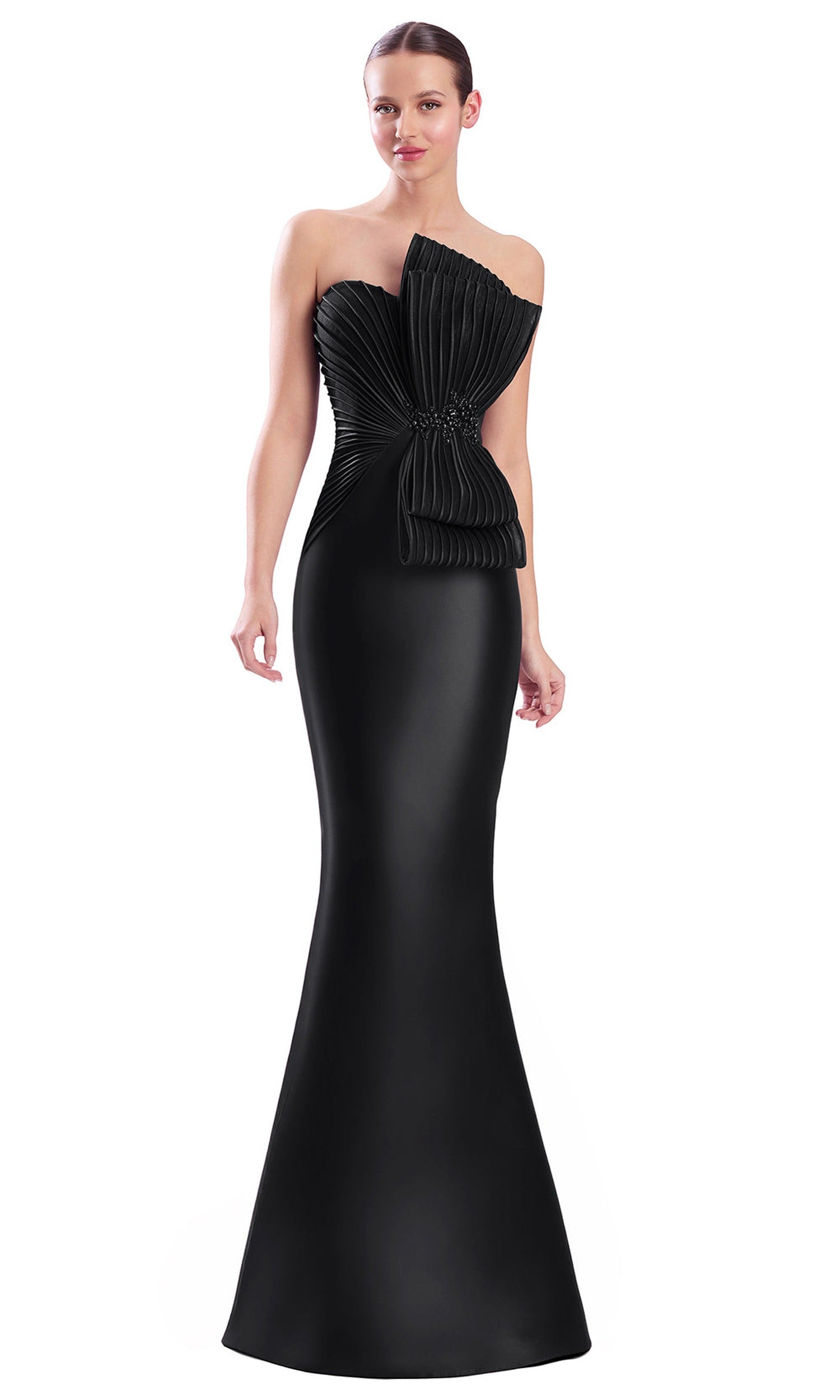 Alexander by Daymor 3351F26 Pleated Prom Dress