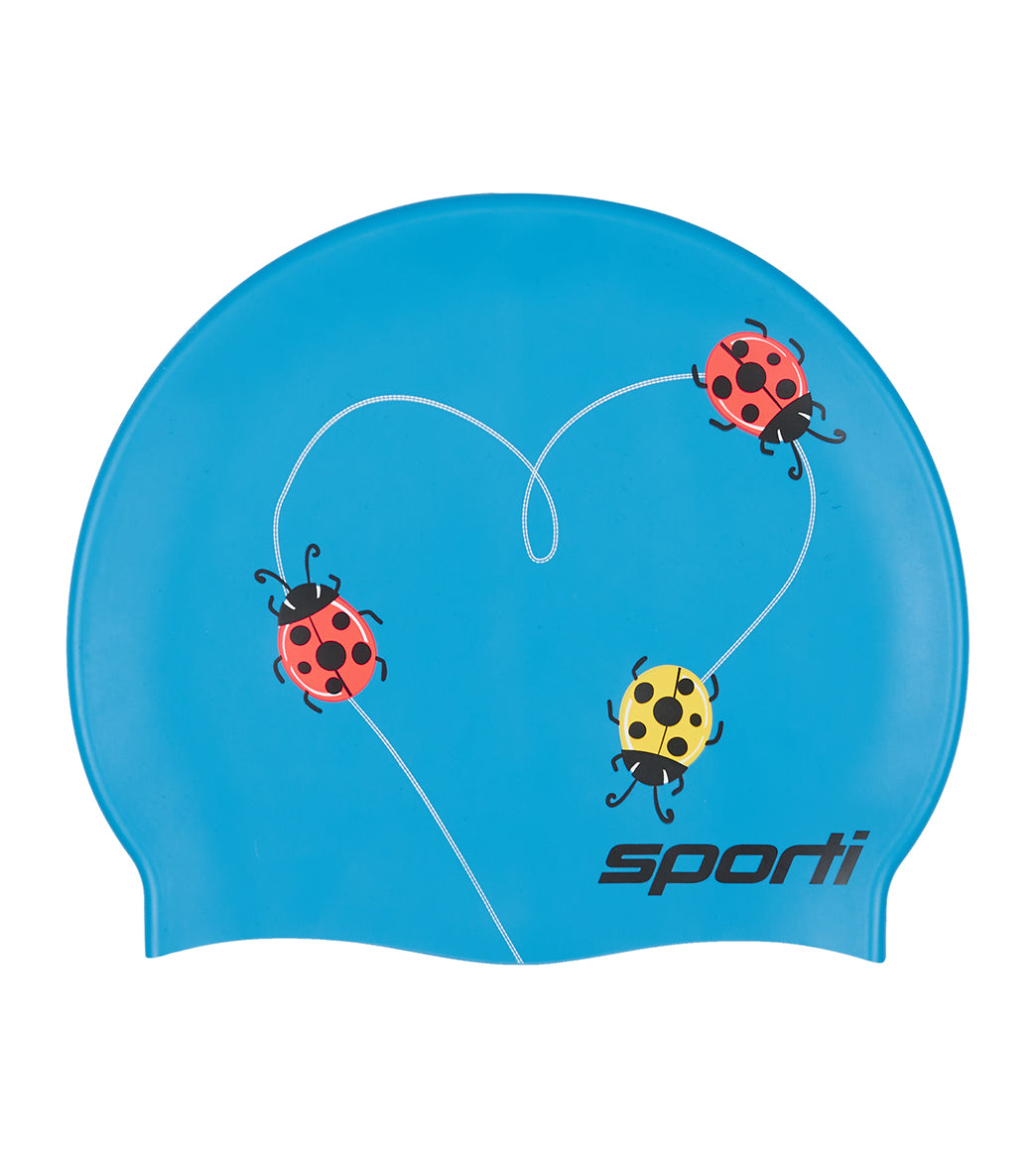 Sporti Ladybug Love Silicone Swim Cap