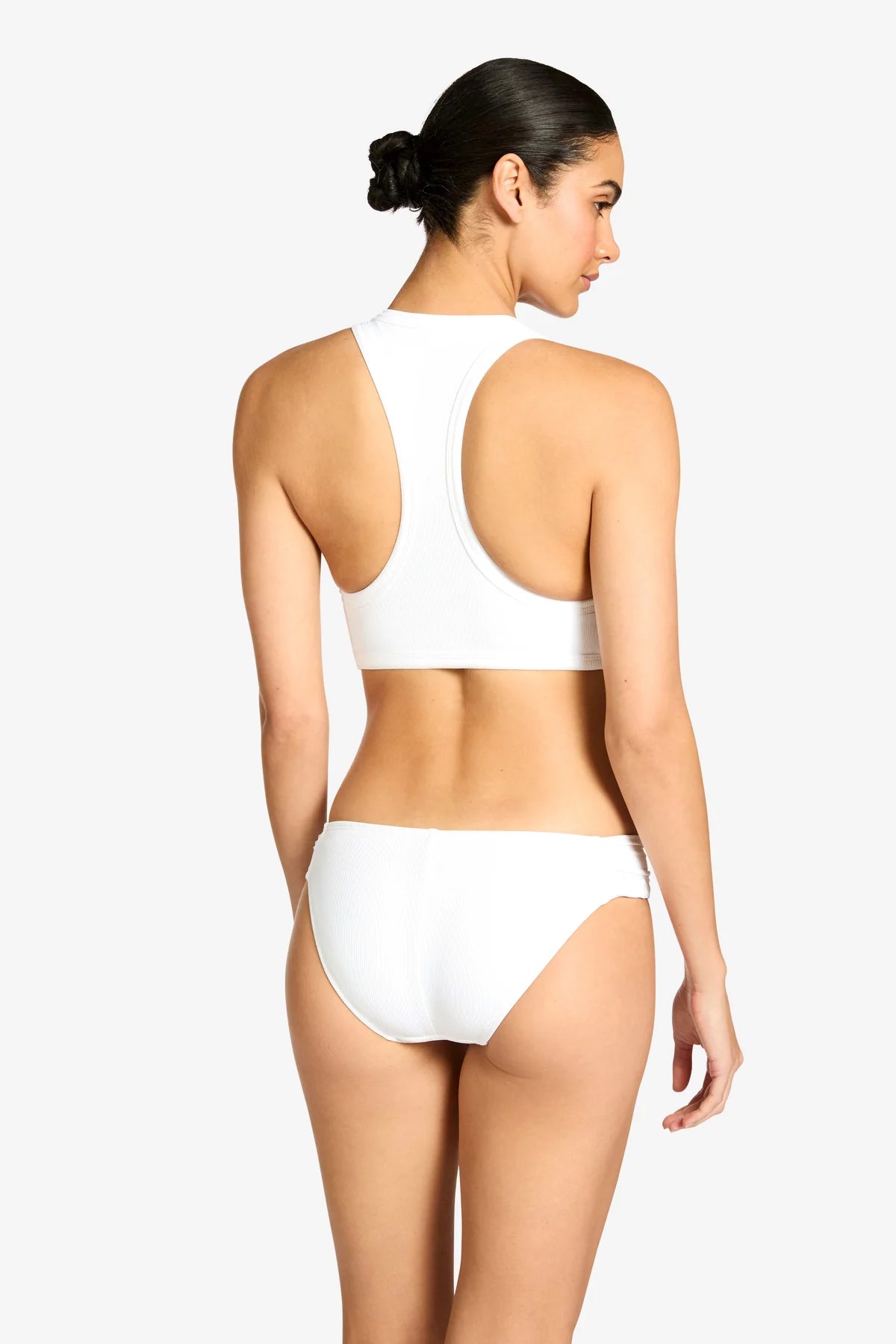 Robin Piccone White Amy Tab Side Bottom
