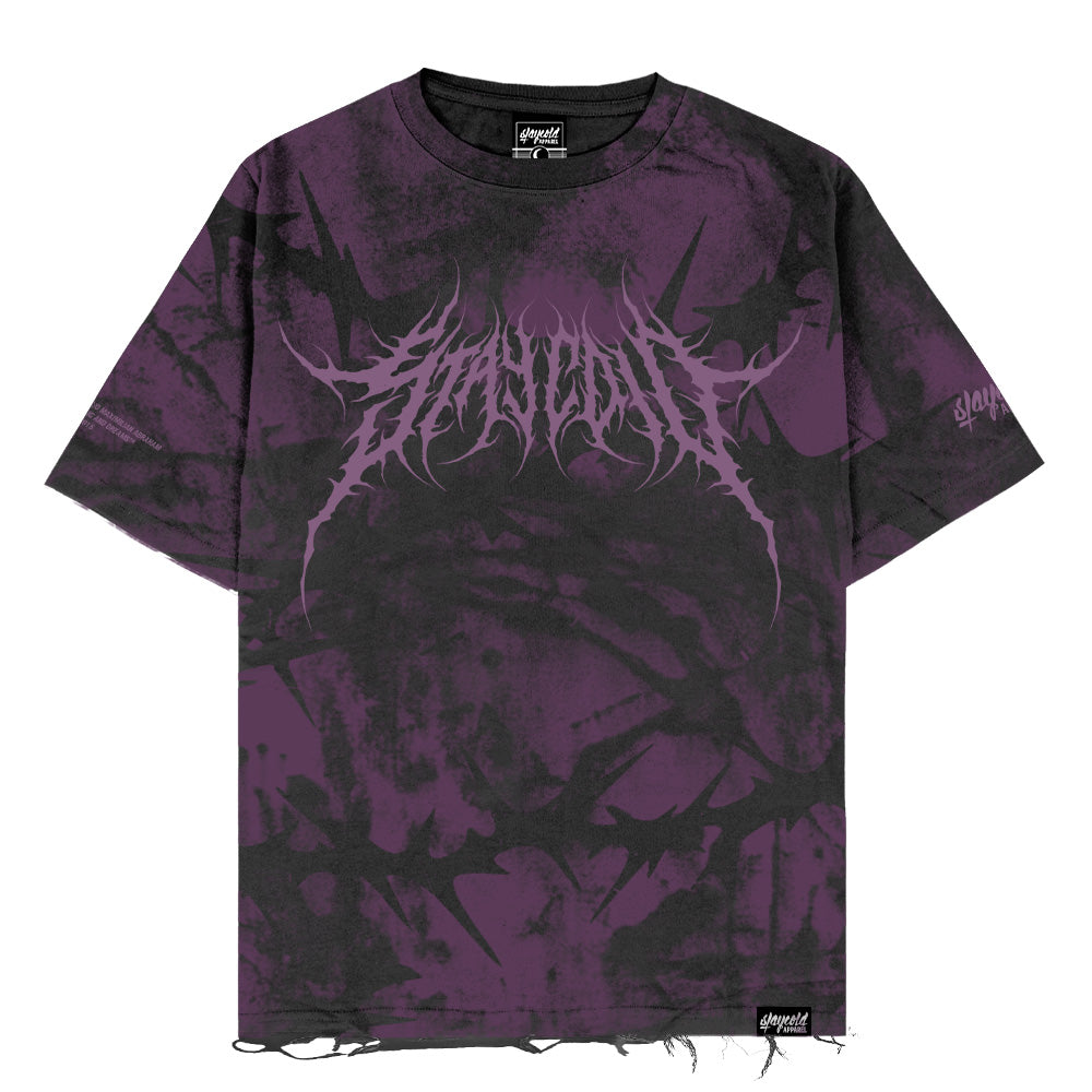 Purple Hazard (Purple) - Oversized T-Shirt (200GSM)