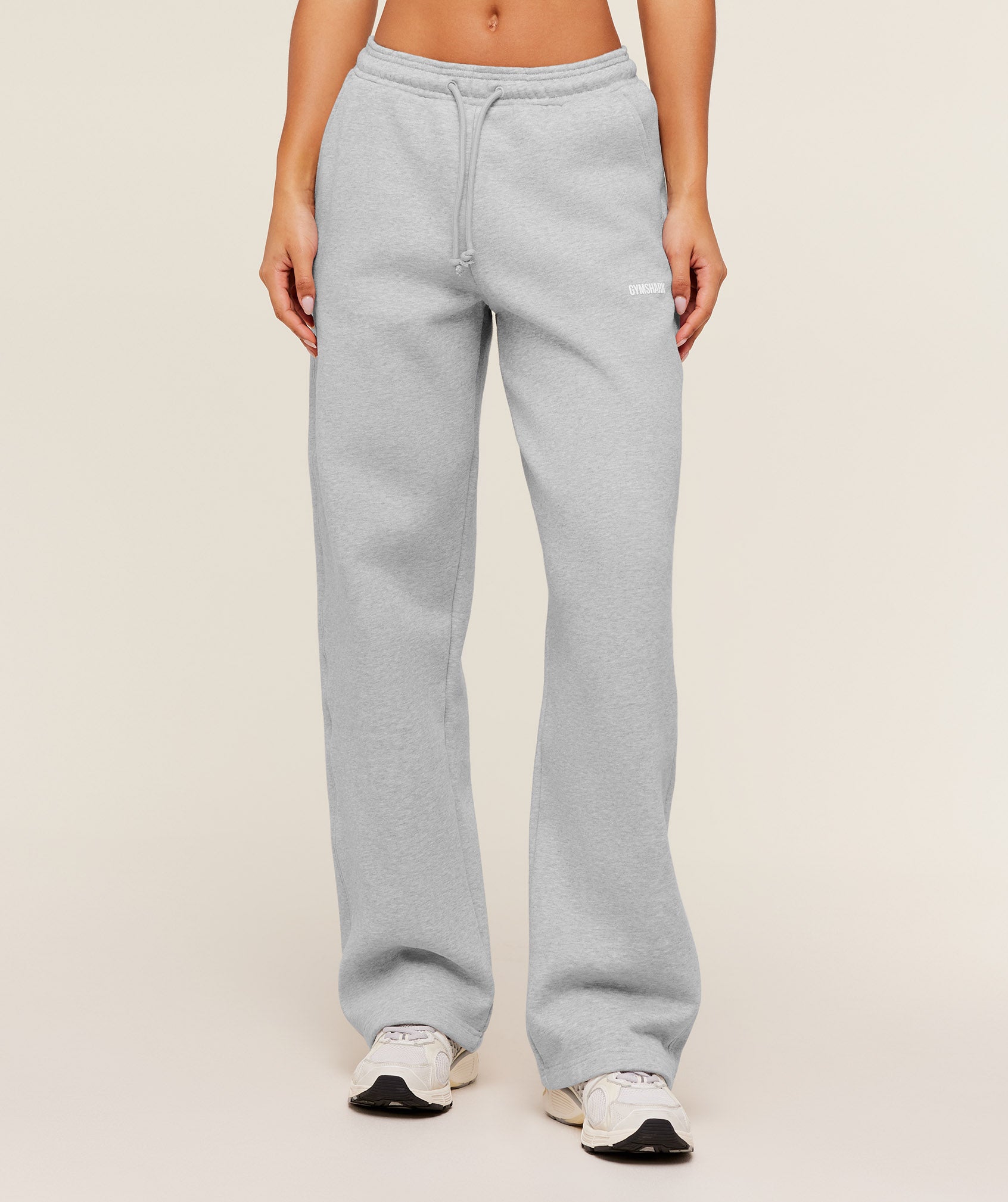 Gymshark Cosy Luxe Straight Leg Tall Joggers - Soft Grey Marl