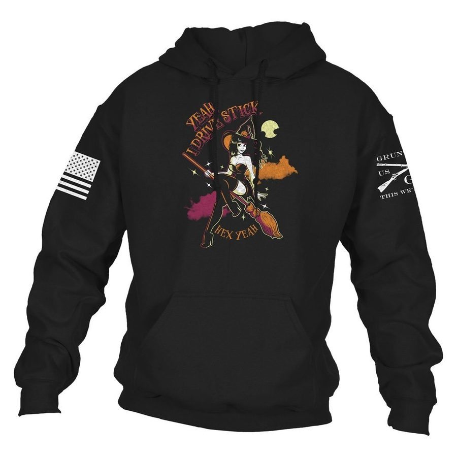 Women's I Drive Stick Hoodie - Black