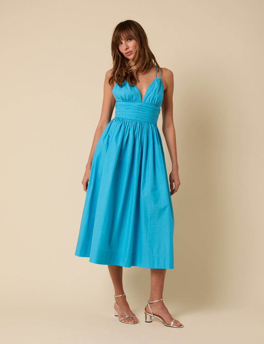 Blue Dua Midi Dress