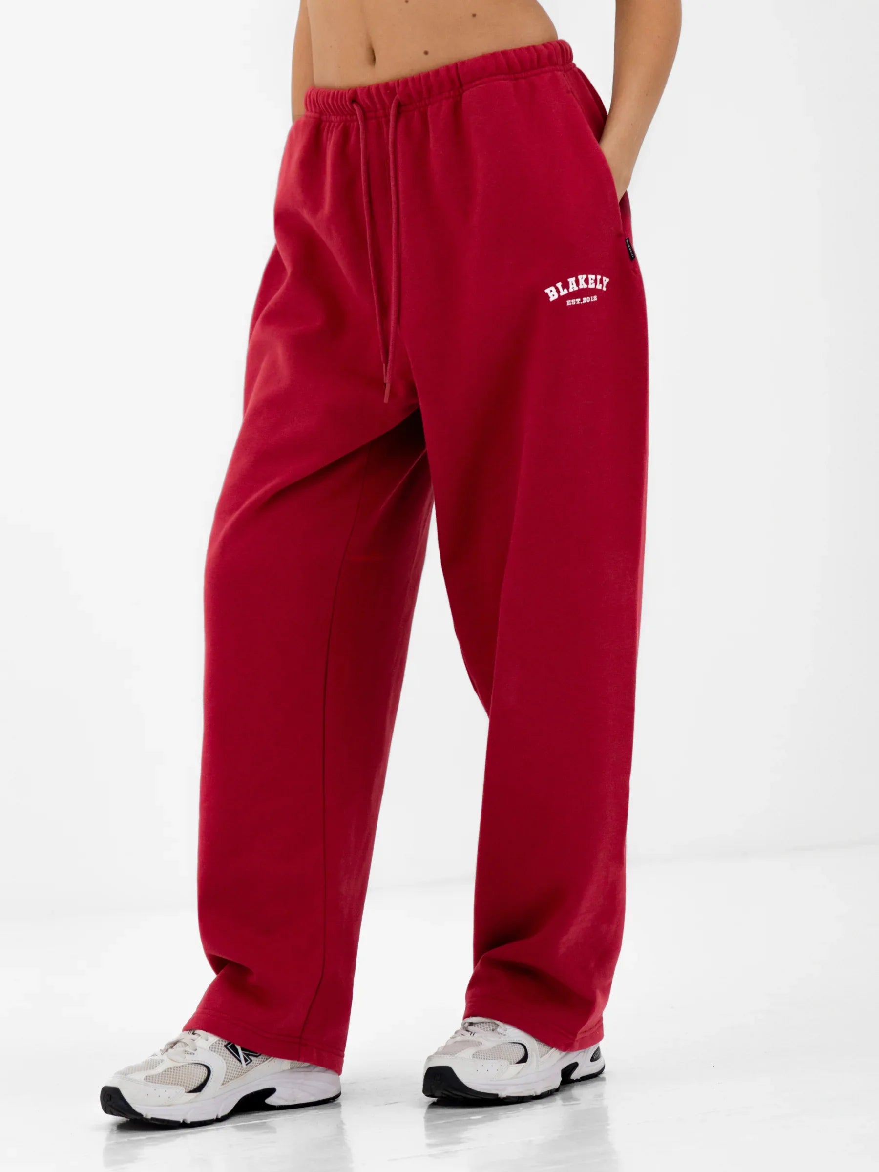 Heritage Oversized Sweatpants - Red