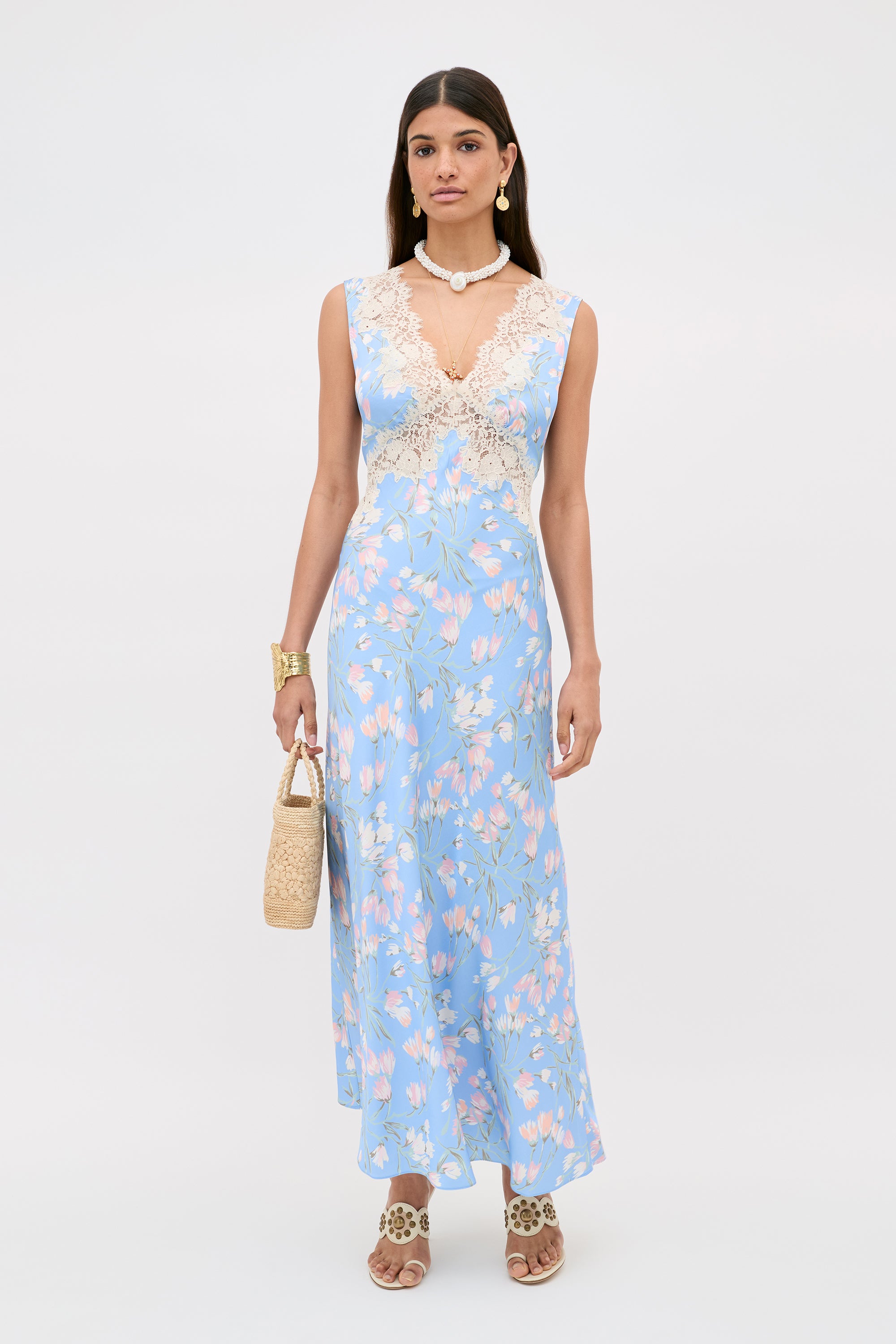 Lysandra -  Watercolour Floral Blue