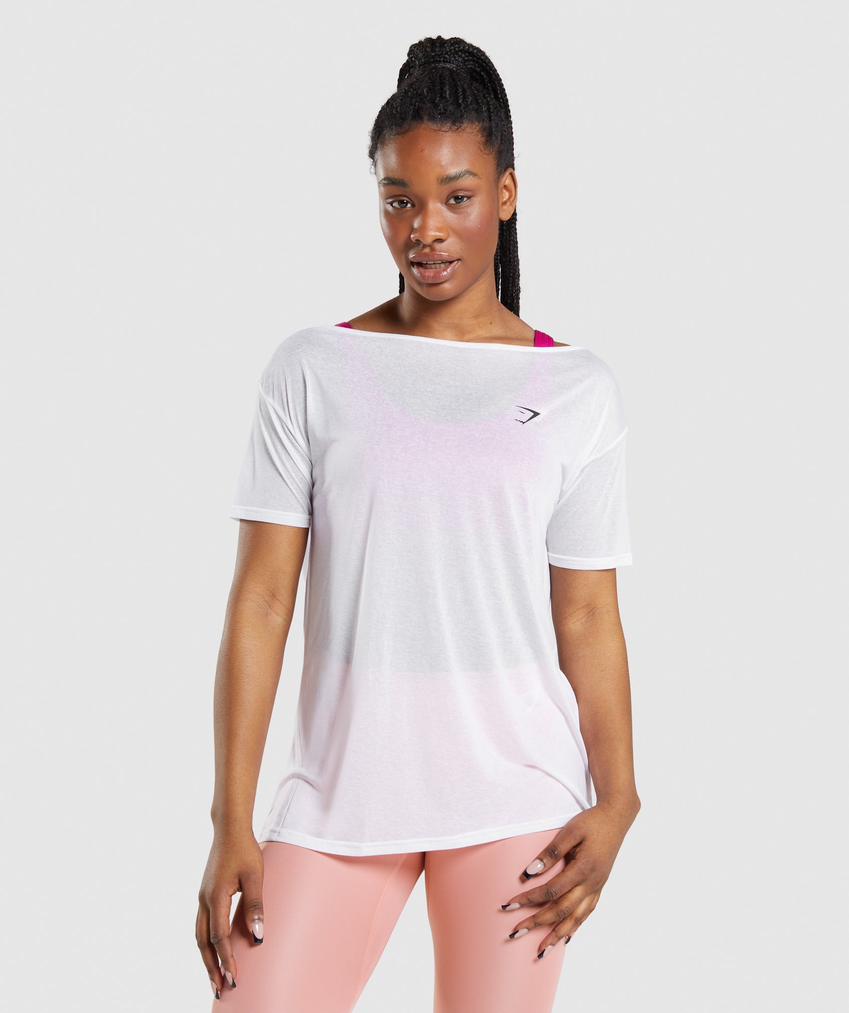Gymshark Training Oversized Top - White