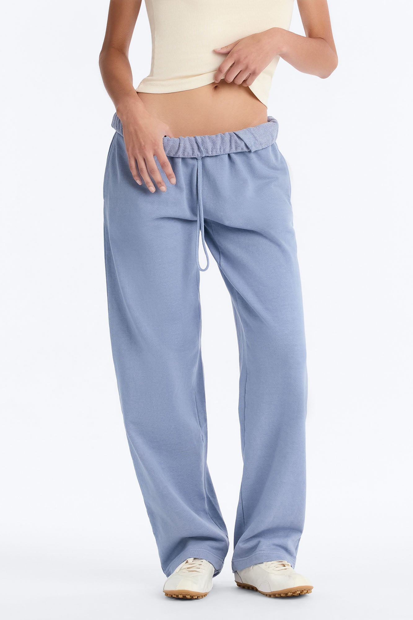 TERRY Classic Straight Leg Sweatpant - Washed Blue