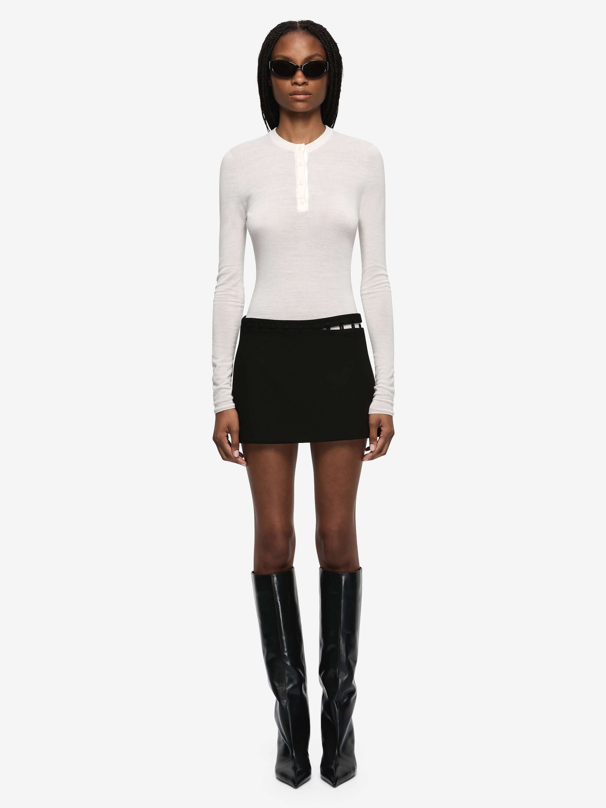 MOR MINI SKIRT  - BLACK