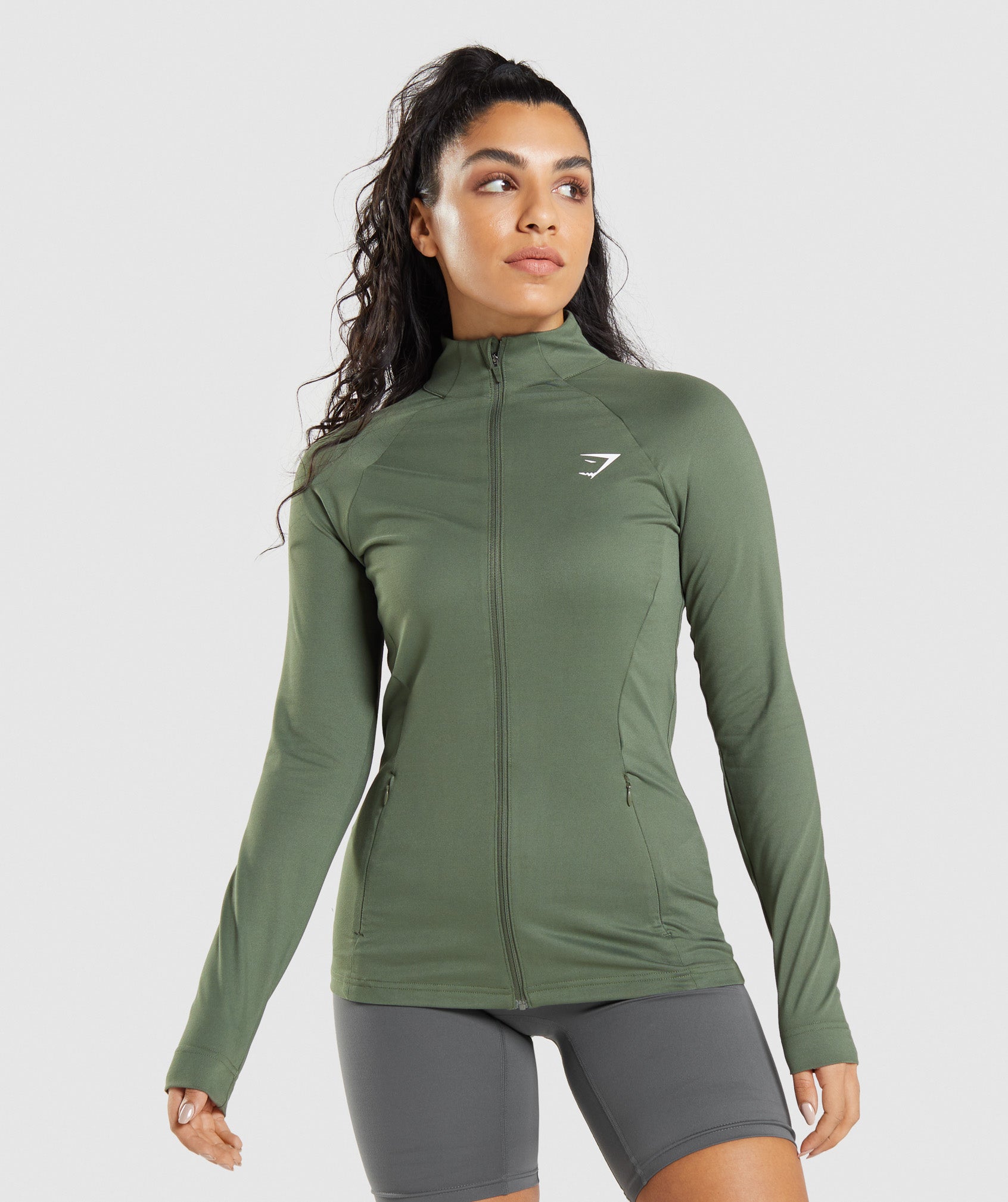 Gymshark Training Zip Up Jacket - Core Olive
