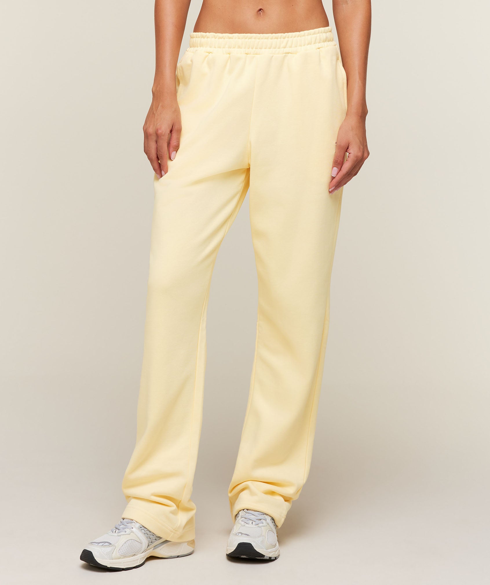 Gymshark Training Fleece Straight Leg Tall Pants - Butter Yellow