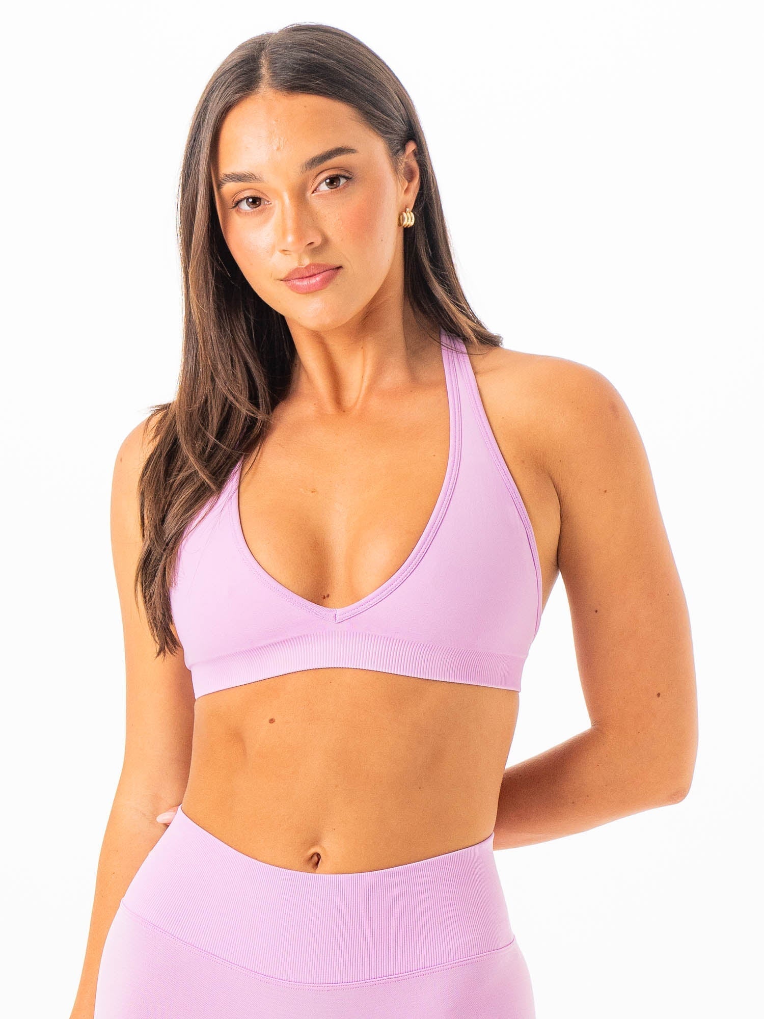 Sculpt Seamless Halter Bra - Amethyst