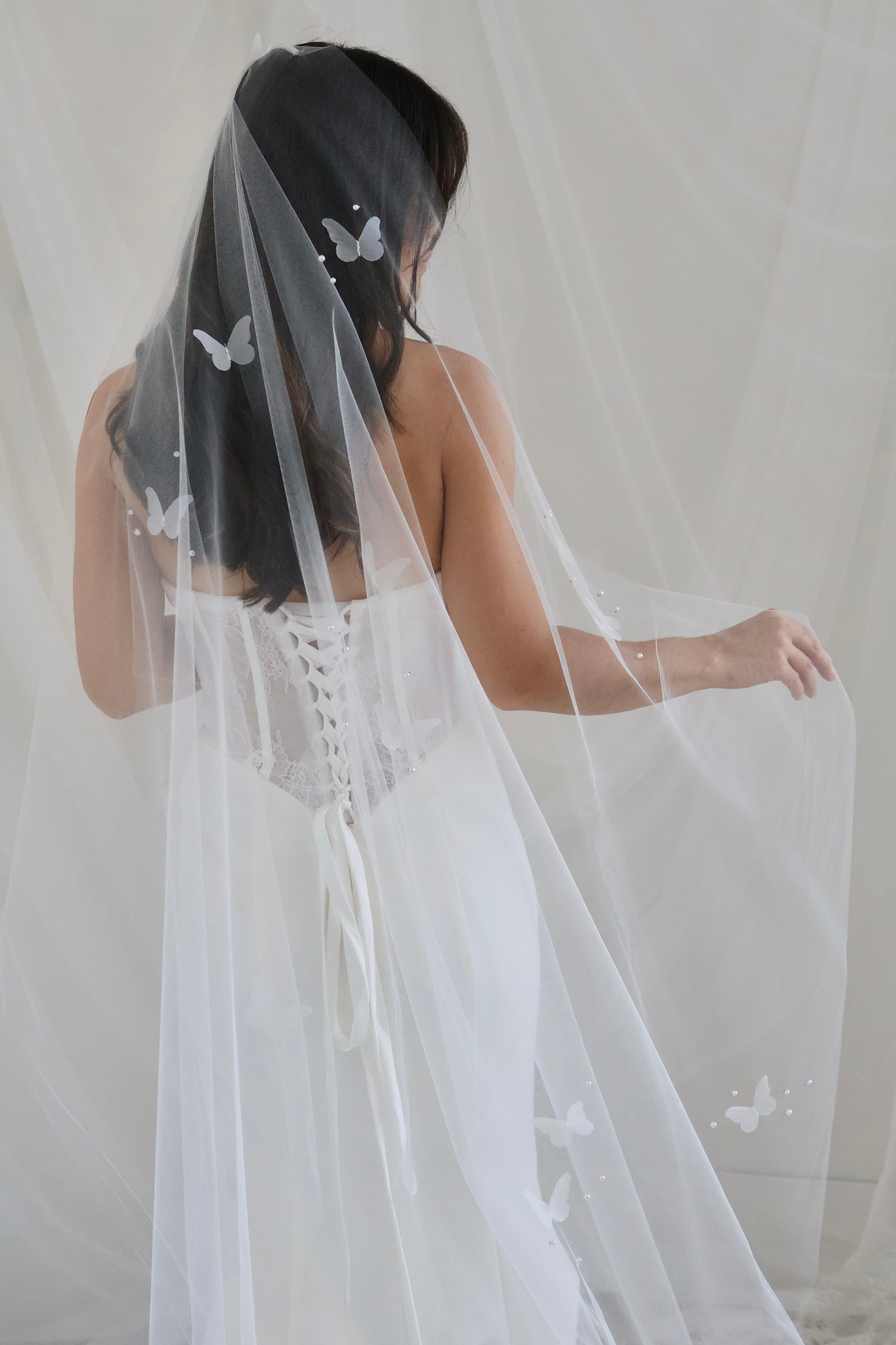 Butterfly Pearl Veil