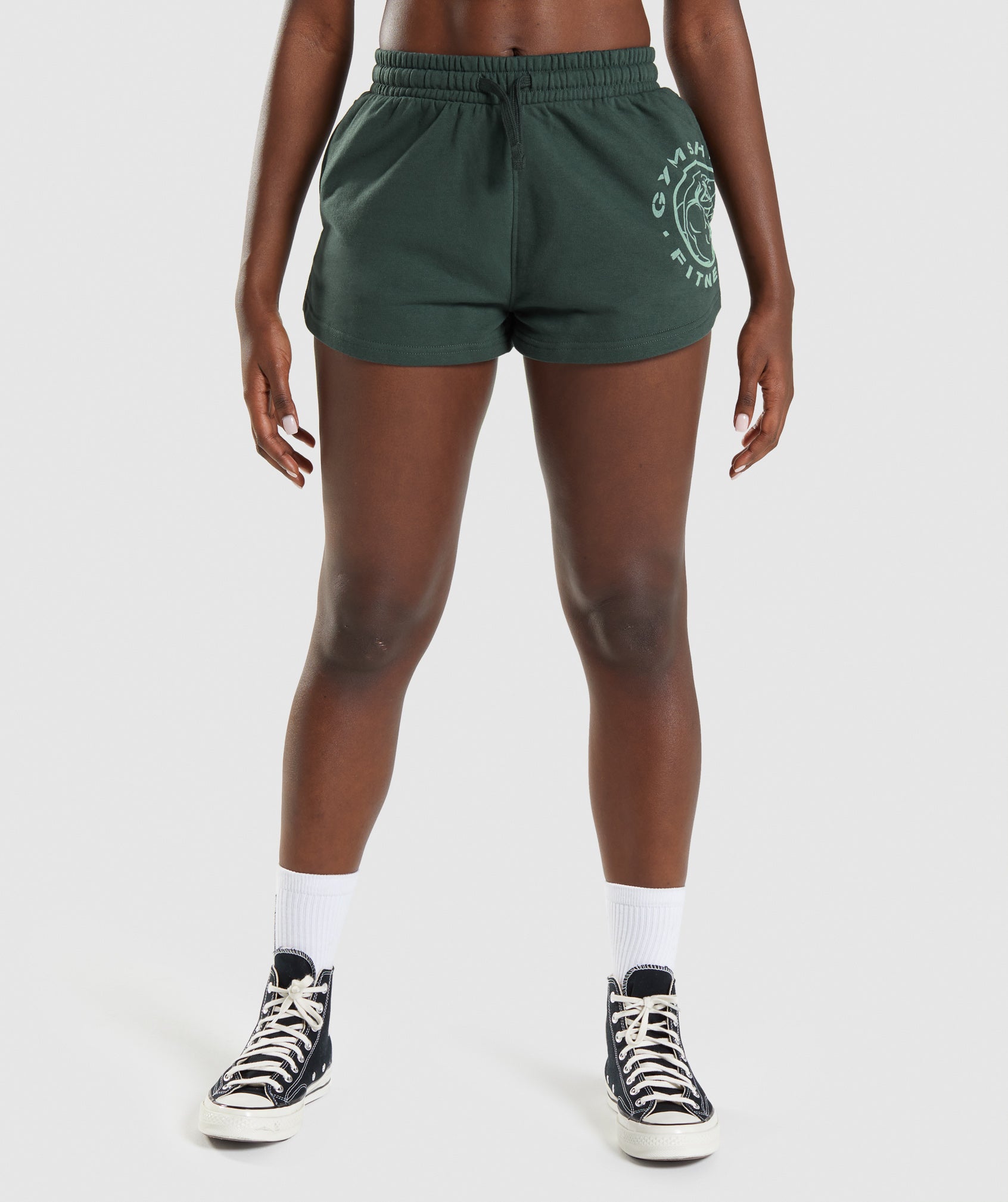 Gymshark Legacy Graphic Shorts - Green