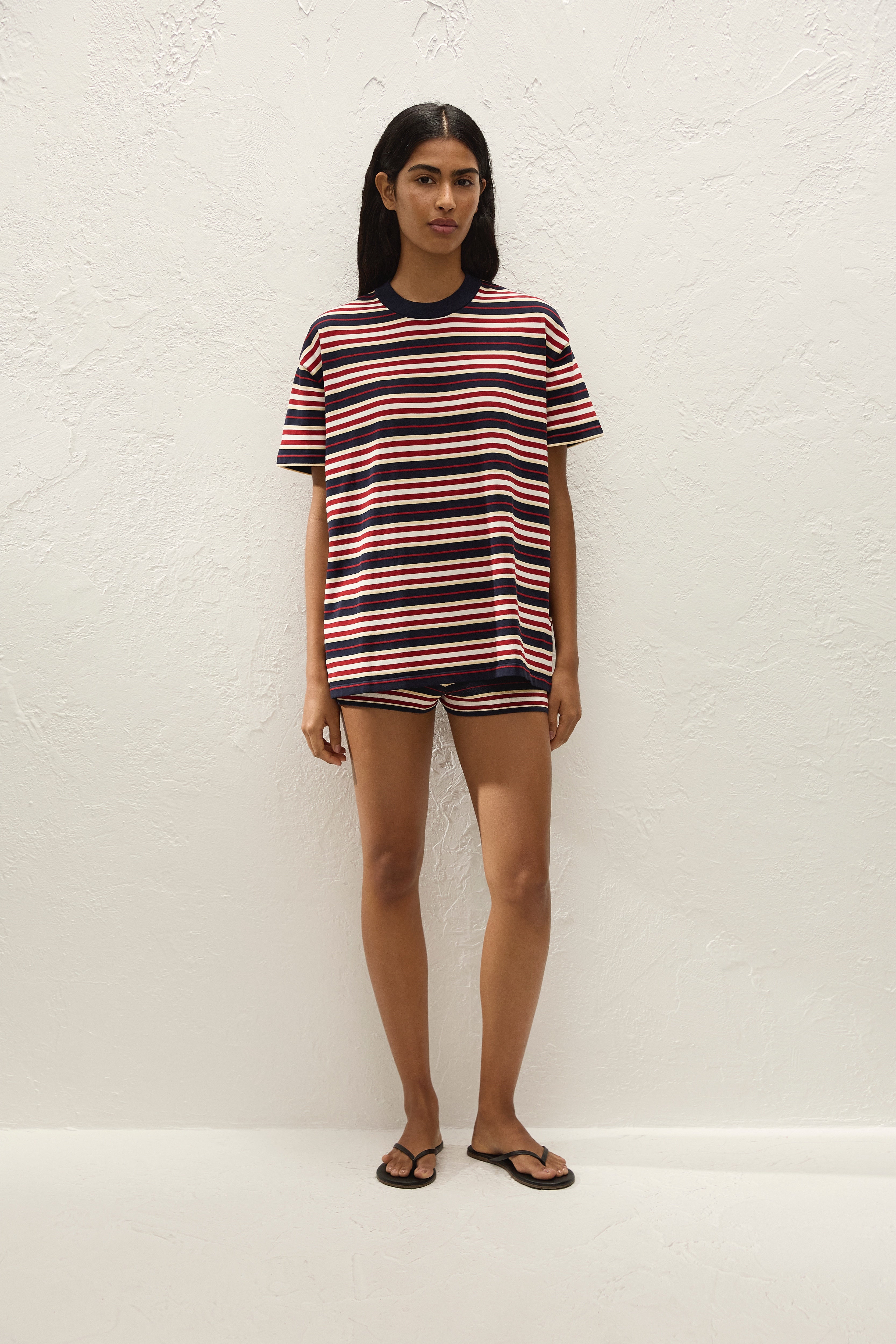 Le Paz Top Cila Stripe Navy