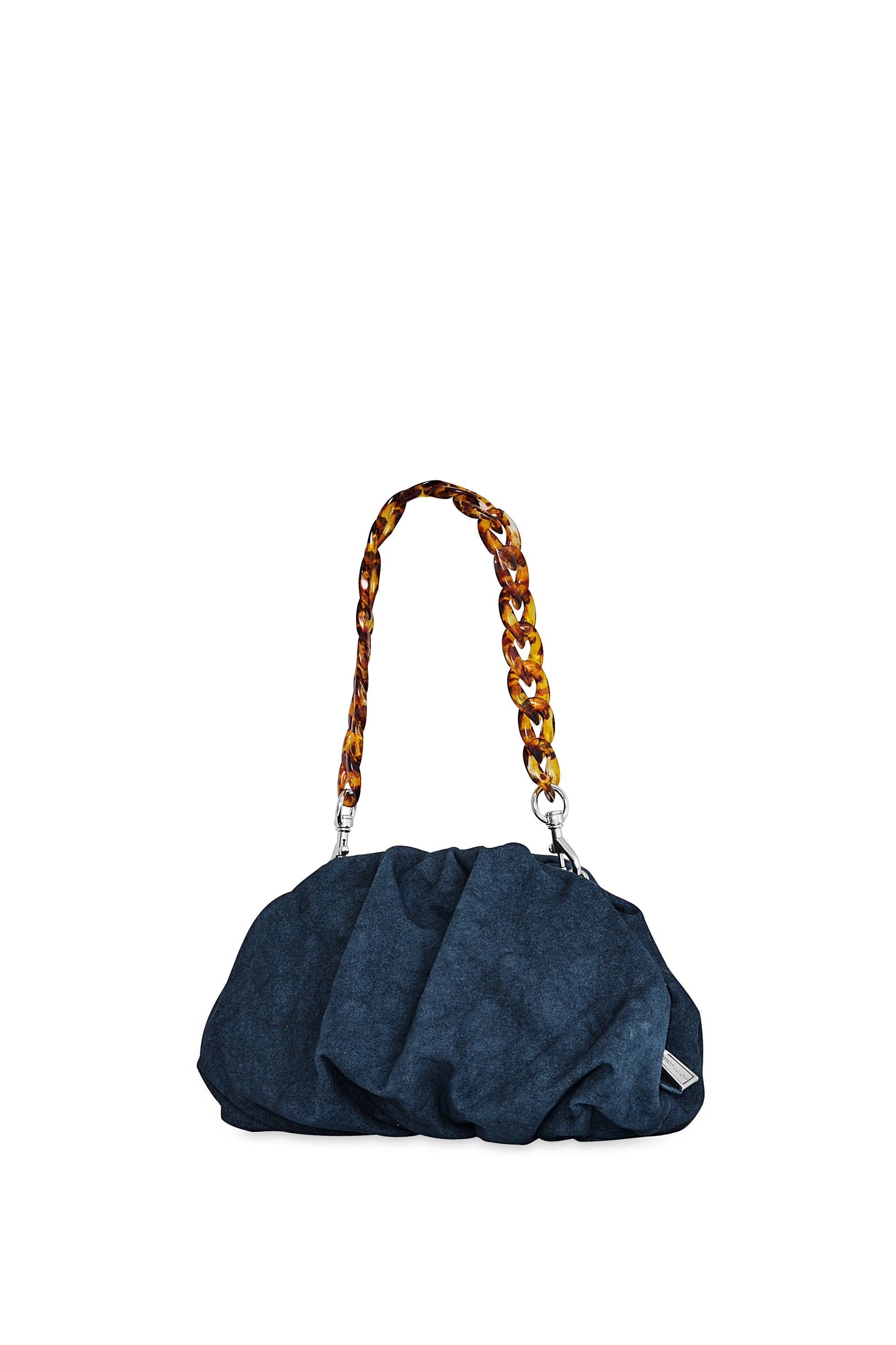 Rebecca Minkoff RUCHED CLUTCH with resin strap