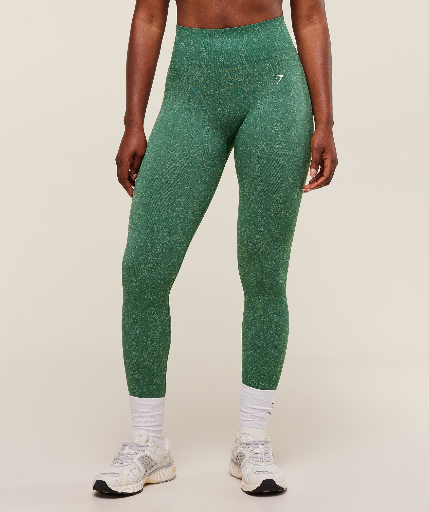Gymshark Adapt Fleck Seamless Leggings - Lift Green/Clay Green