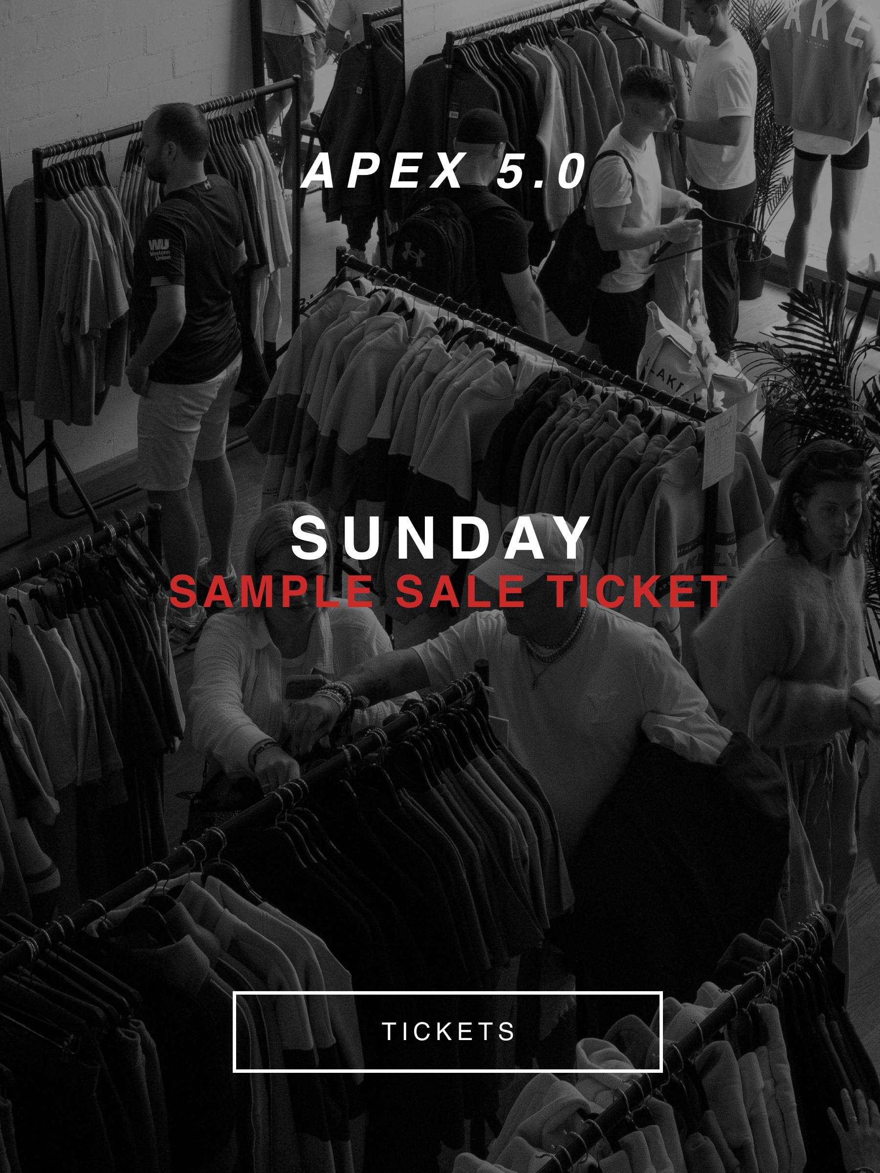 Apex 5.0 Sample Sale - Sunday