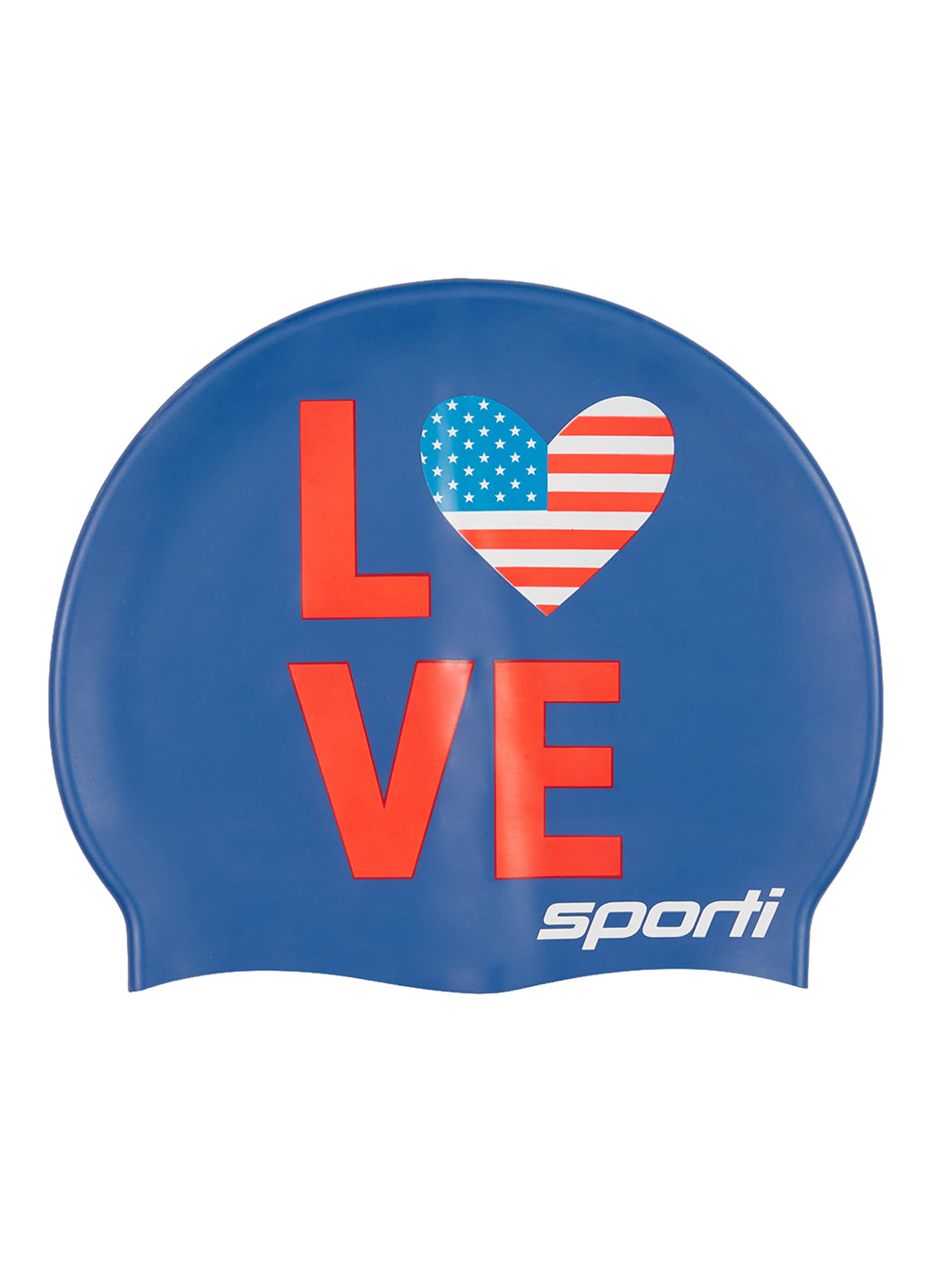 Sporti Love USA Silicone Swim Cap
