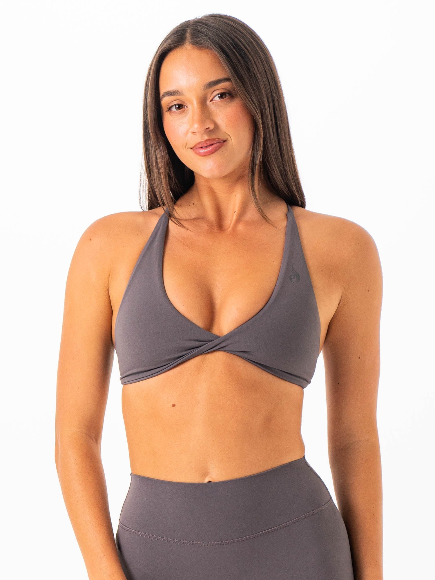NKD Twist Sports Bra - Truffle