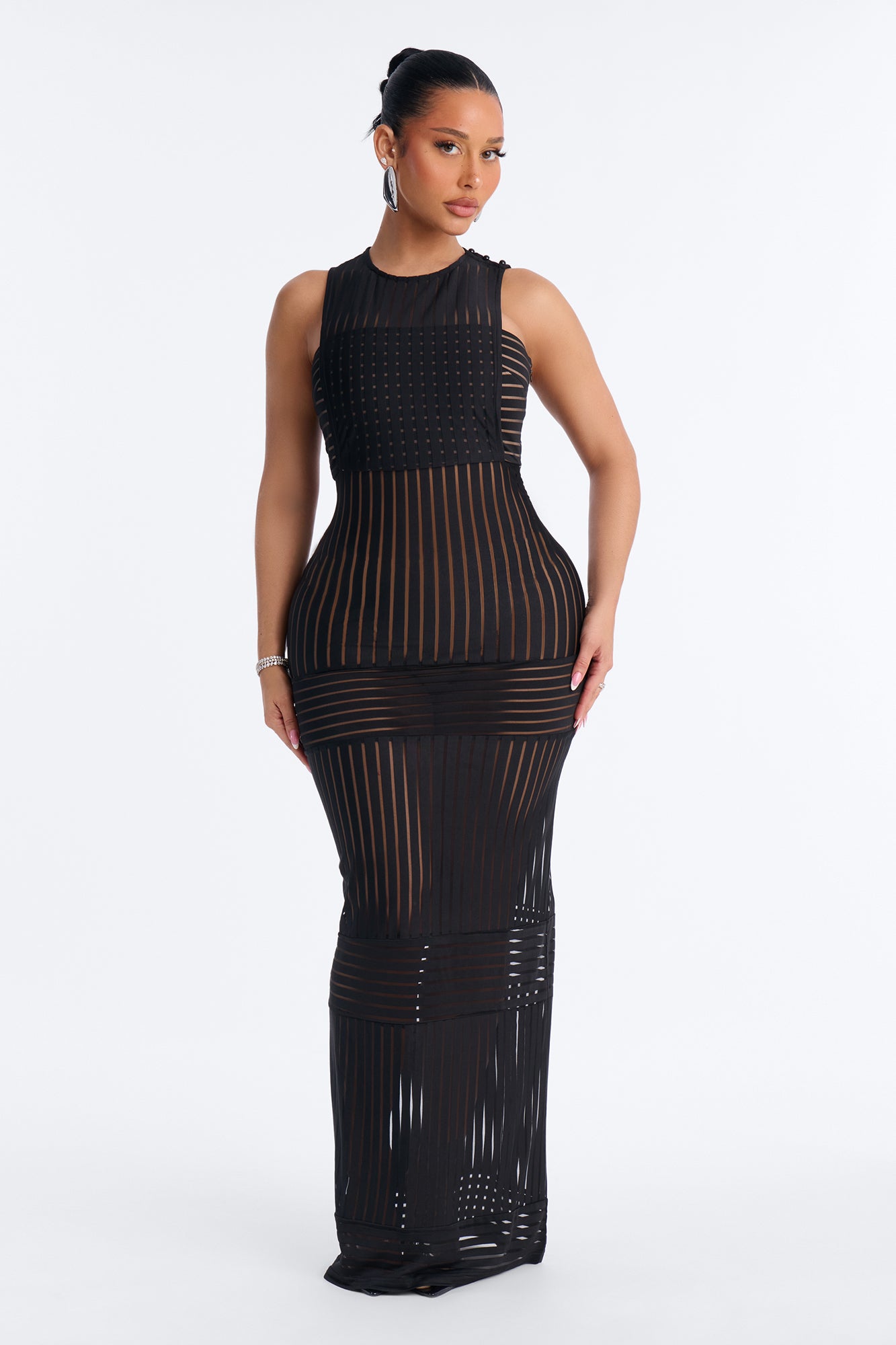 Main Feed Maxi Dress - Black