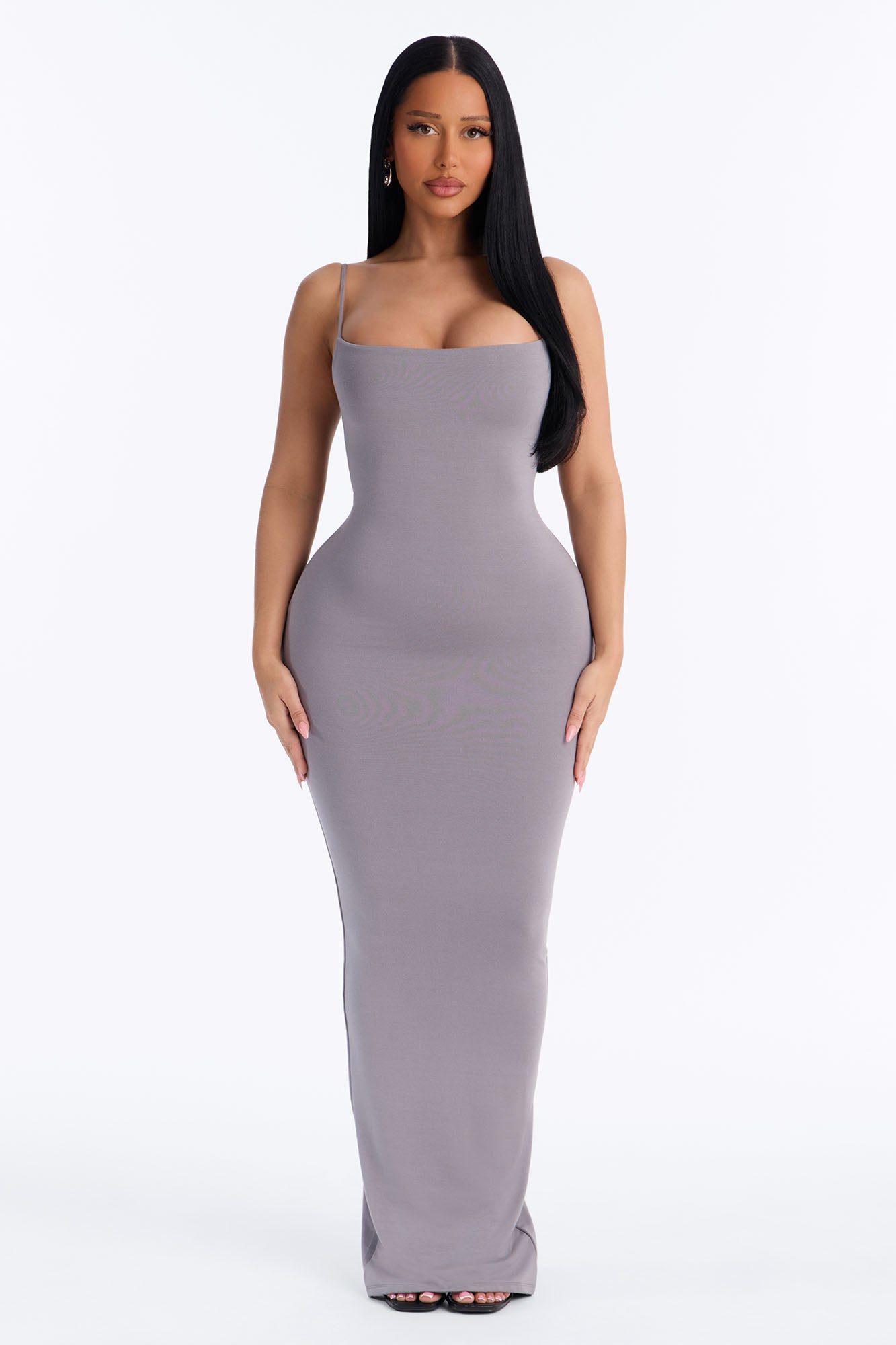Hannah Premium Modal Maxi Dress - Grey