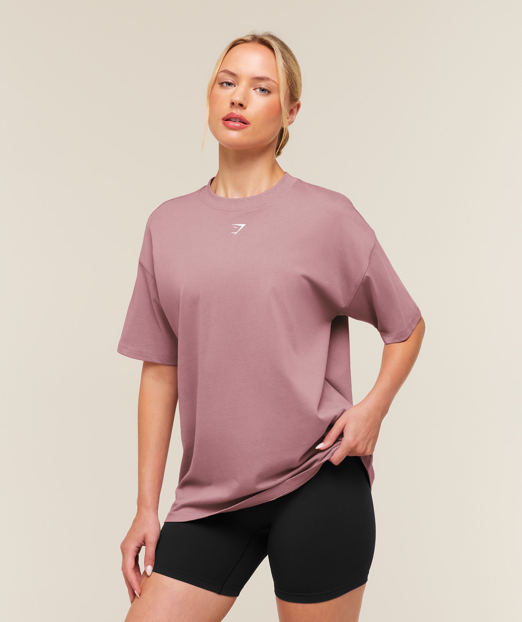 Gymshark Locked In Graphic Short Sleeve T-Shirt - Calm Pink