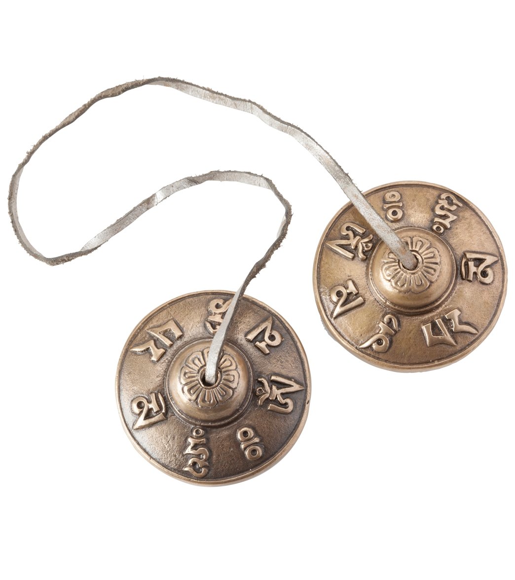 Sacred Space Med Unique Om Mani Padme Hum Tibetan Gong Tingsha Cymbals