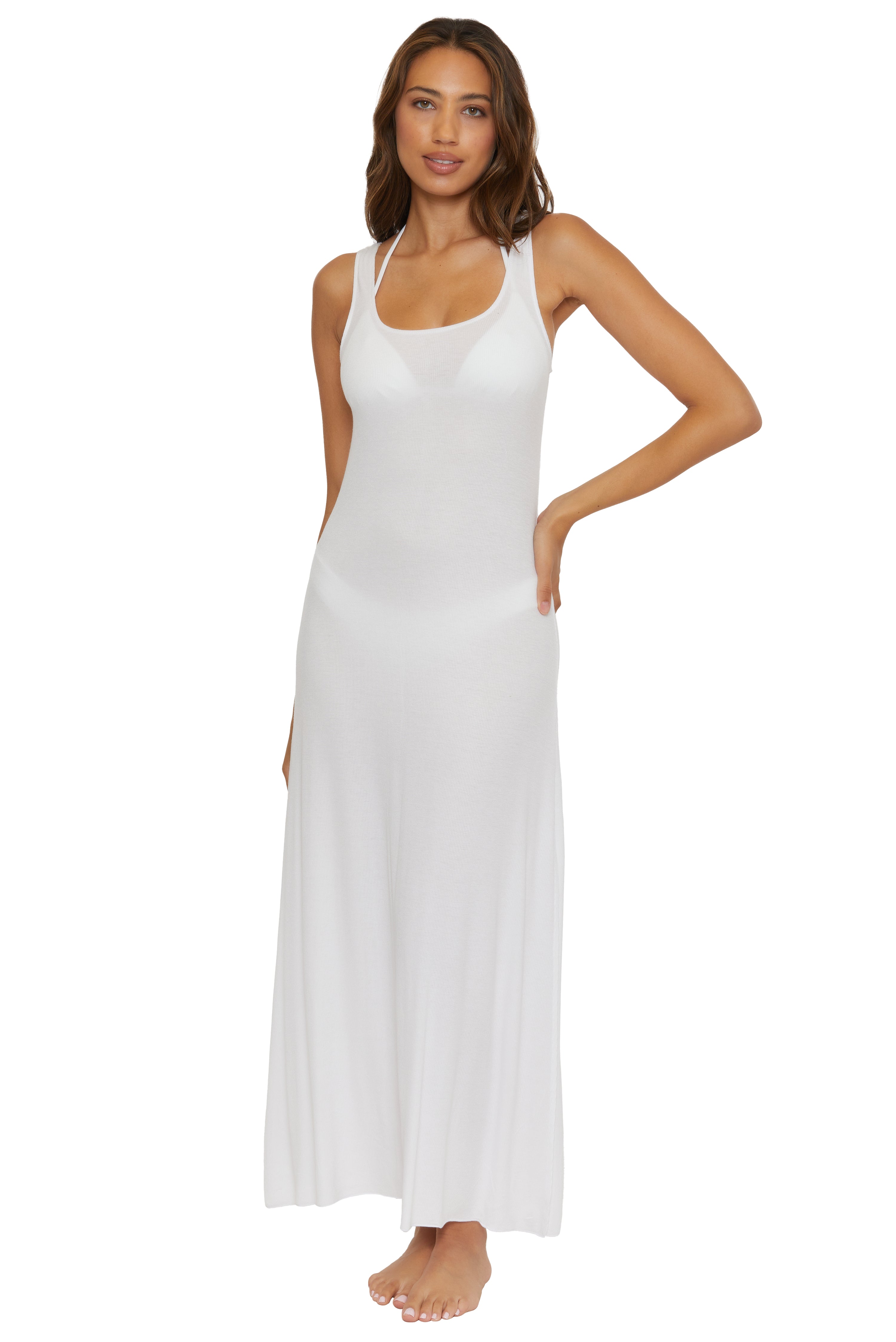 Becca White Mykonos Maxi Dress