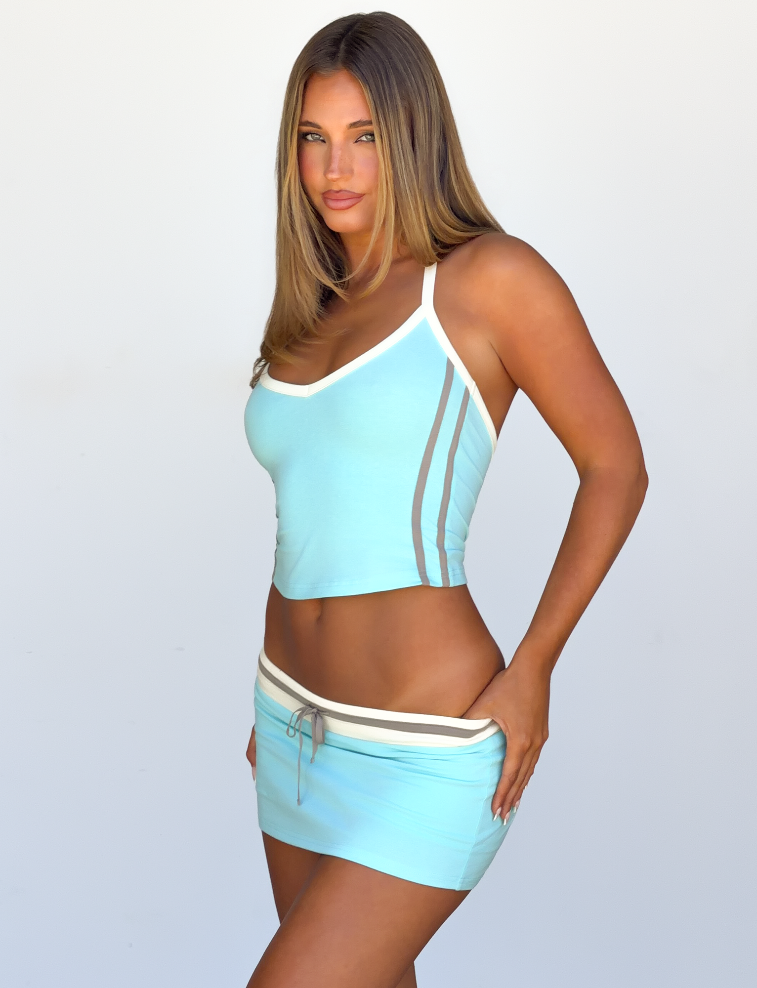ALYSIA TOP - AQUA