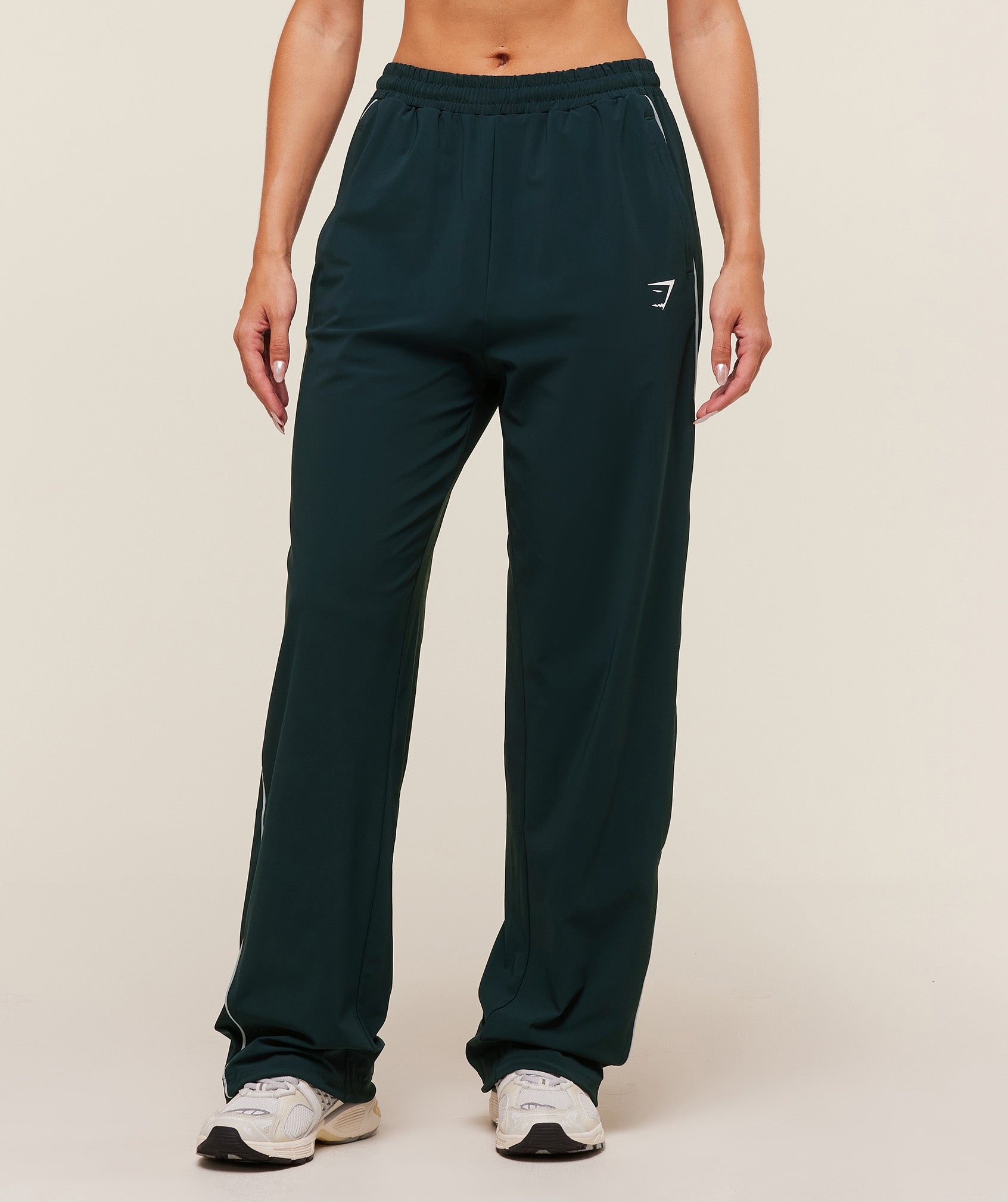Gymshark Stitch Feature Woven Pant - Deep Petrol Blue/Smoke Blue