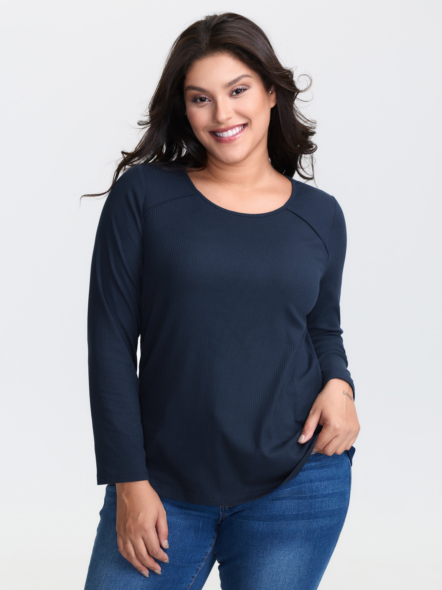 Supersoft Pleated Detail Fitted T-Shirt